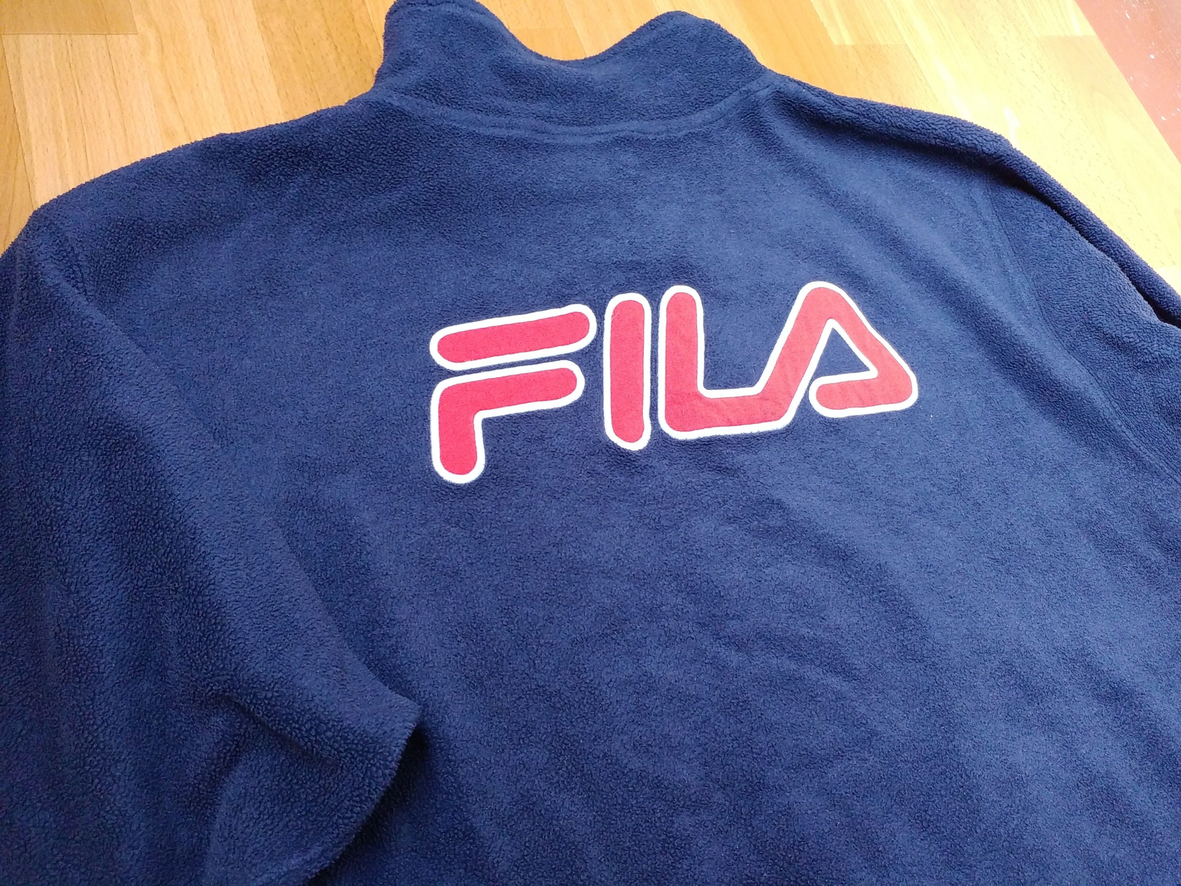 Fila × Vintage FILA sweatshirt, vintage blue fleece shirt, 90s hip-hop L Size US L / EU 52-54 / 3 - 6 Thumbnail