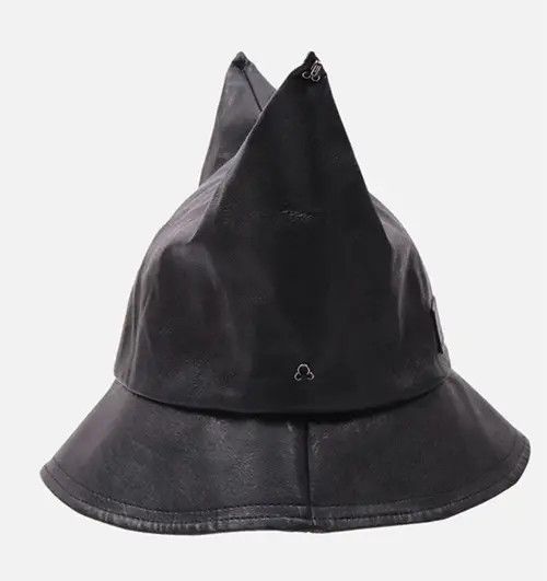 Other Y2k punk cat ears pu leather bucket hat aesthetic Size ONE SIZE - 5 Thumbnail