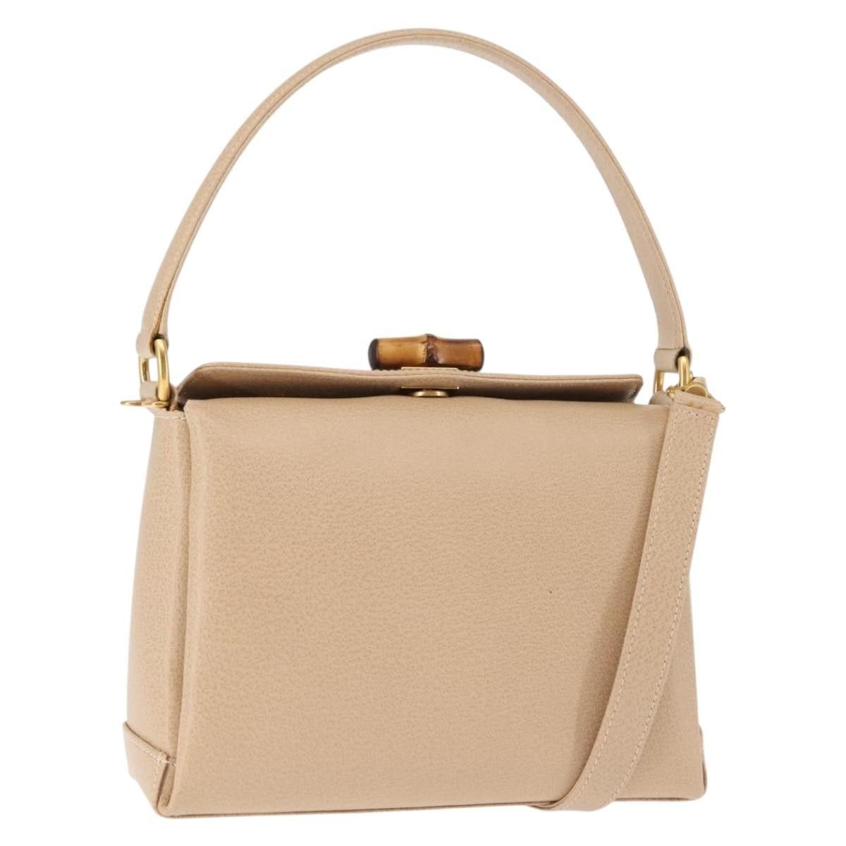 Gucci Gucci Vintage Convertible Bamboo Box Crossbody Bag Leather Size ONE SIZE - 1 Thumbnail