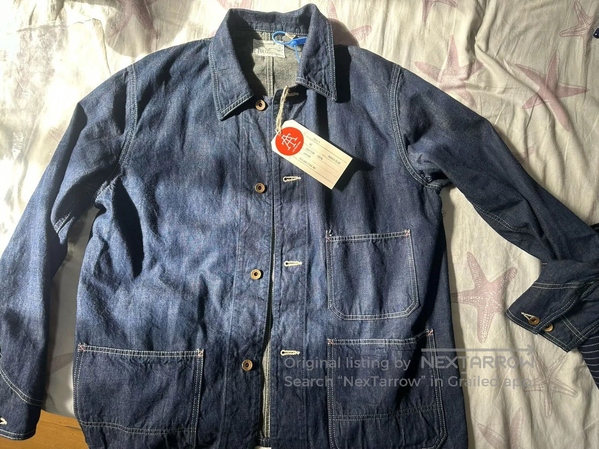 Full Count & Co. FULLCOUNT WWII 10.5oz Zimbabwe Cotton Denim Jacket. Size US XS / EU 42 / 0 - 2 Thumbnail