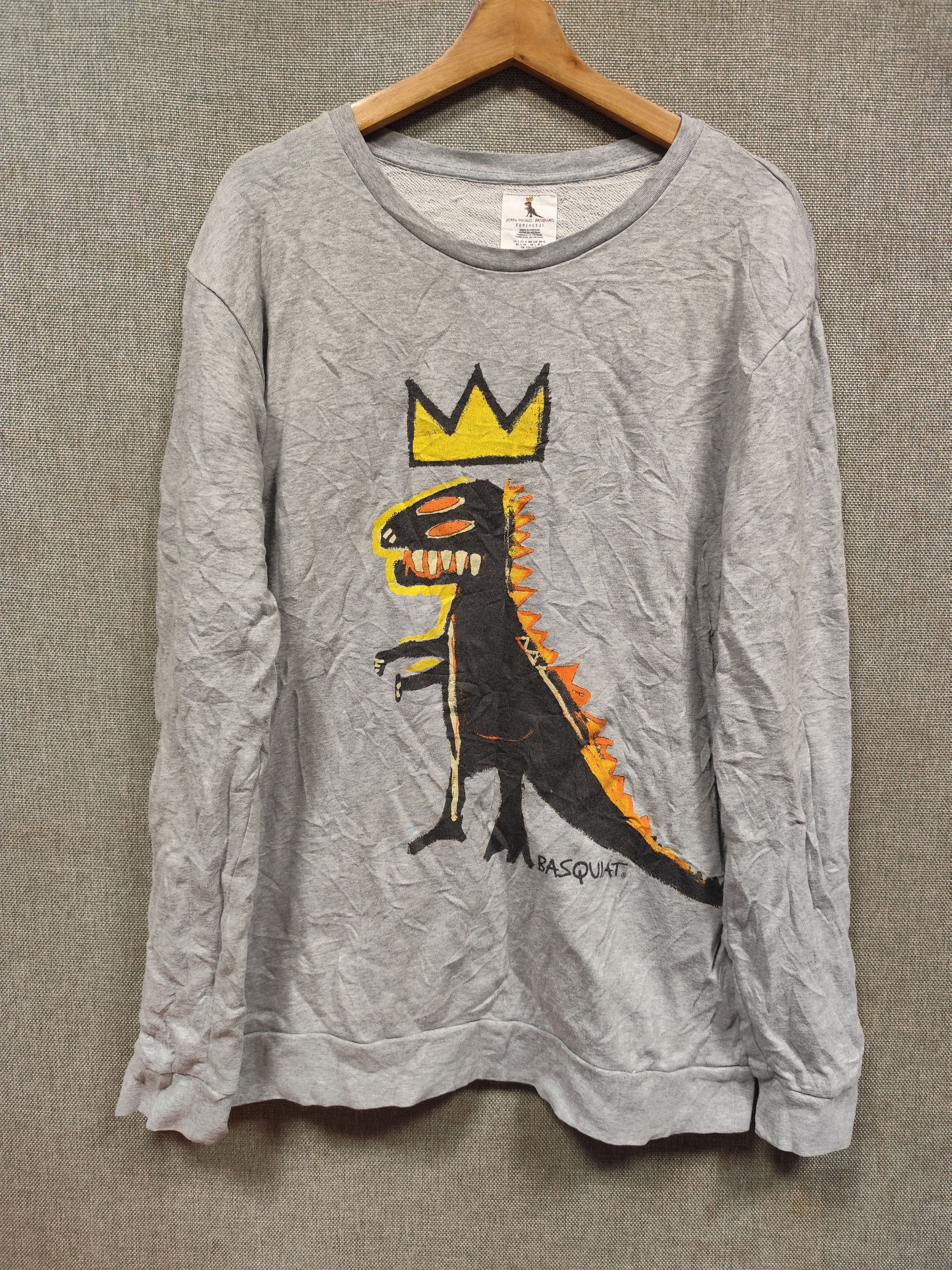 Jean-Michel Basquiat Sweatshirt Jean Michel Basquiat ripple T-Rex Dino Crown Size US M / EU 48-50 / 2 - 1 Thumbnail