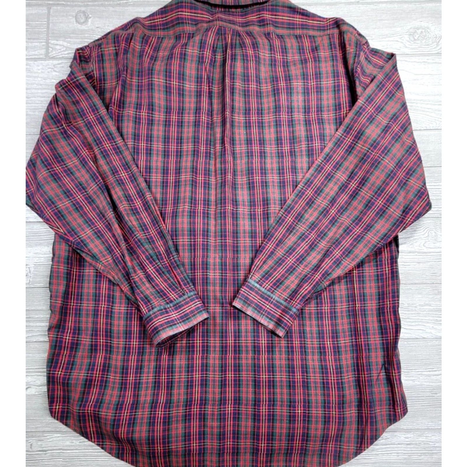 Polo Ralph Lauren Polo Ralph Lauren Button-Up Multicolor Plaid Oxford Shirt XL Big & Tall Mens Long Sleeve Colorful Logo OCBD Size US XL / EU 56 / 4 - 6 Thumbnail