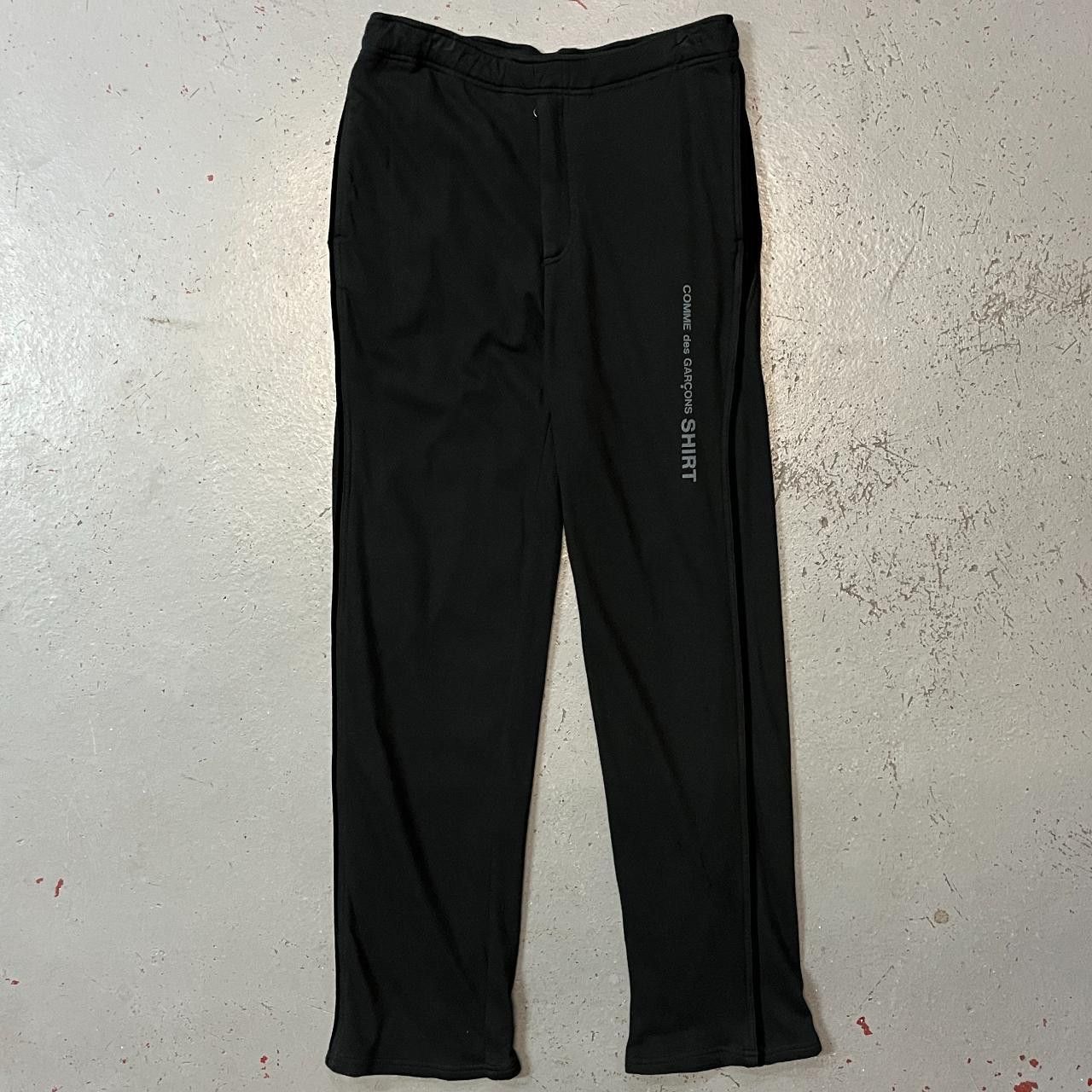 image of Comme Des Garcons Shirt 2000S Black Jersey Joggers, Men's (Size 33)