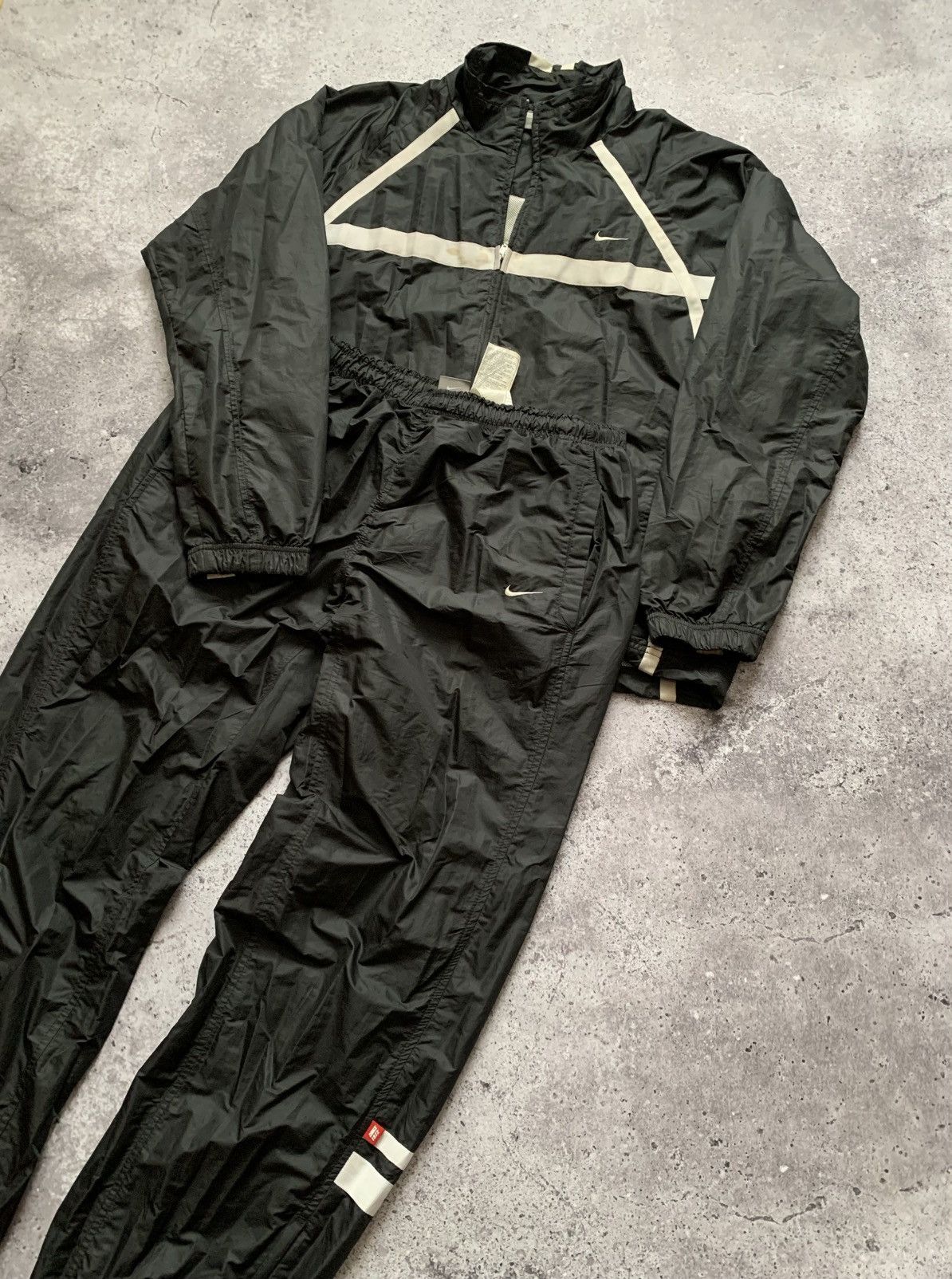 Nike 🔥VINTAGE 00’s NIKE DRILL TRACK SUIT Size US 34 / EU 50 - 3 Thumbnail