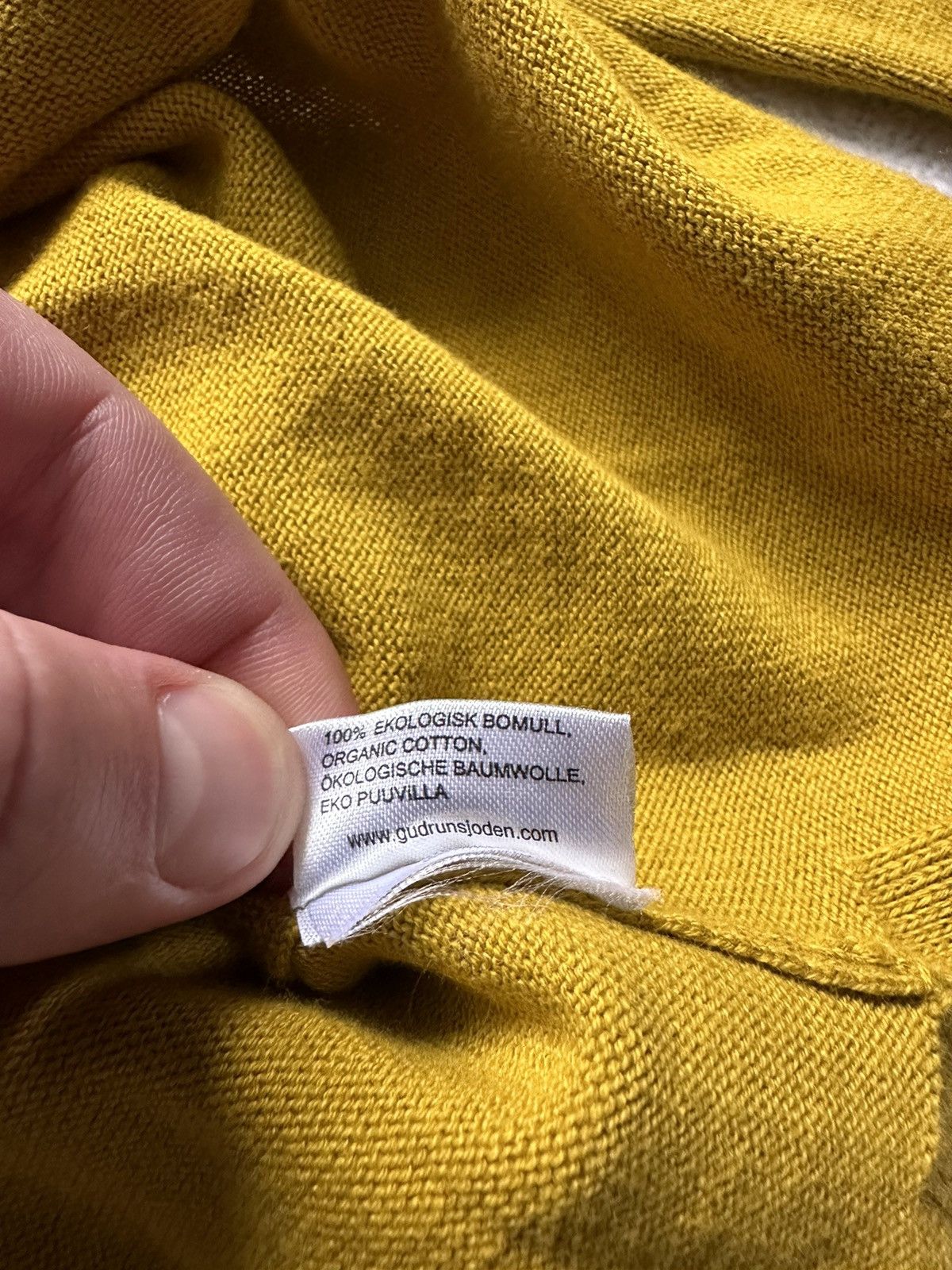 Designer × Vintage Sweatshirt Gudrun Sjoden Yellow Size M Size M / US 6-8 / IT 42-44 - 12 Thumbnail