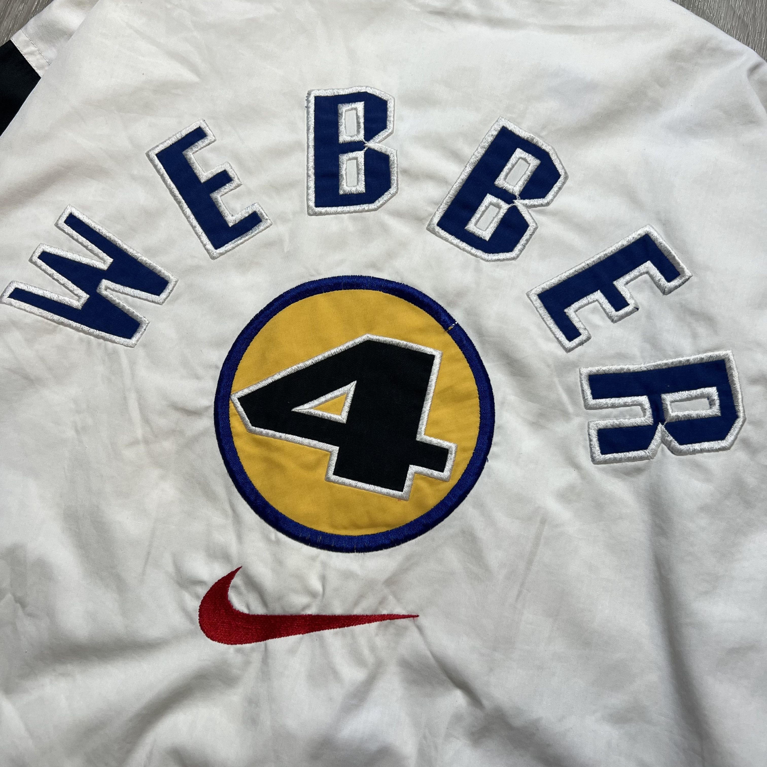 Nike Vintage 90s Nike Chris Weber Varsity Jacket (Rare) Size US XL / EU 56 / 4 - 13 Thumbnail