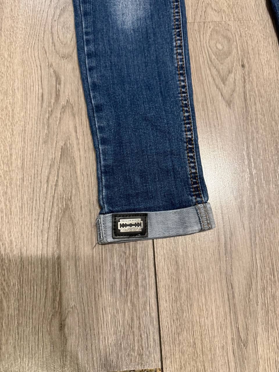 Philipp Plein philipp plein jeans women size 25 avant-garde blue Size 25" / US 0 / IT 36 - 4 Thumbnail