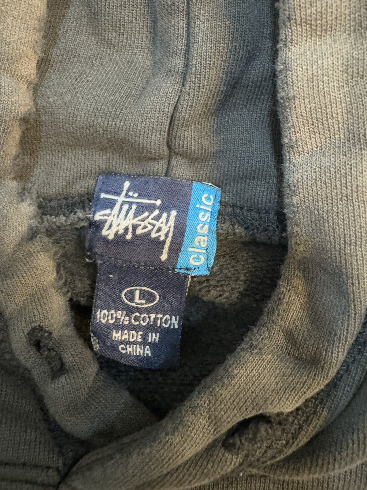 Stussy × Vintage Vintage Faded Stussy Plain Hoodie Size US L / EU 52-54 / 3 - 8 Thumbnail