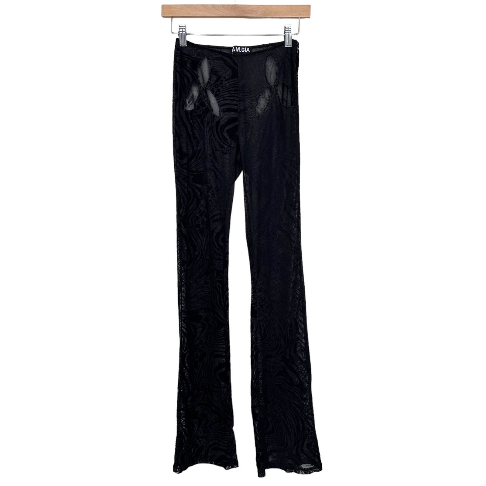 Other I AM GIA Black Amina Sheer Pants Sz S Size 27" / US 4 / IT 40 - 3 Thumbnail