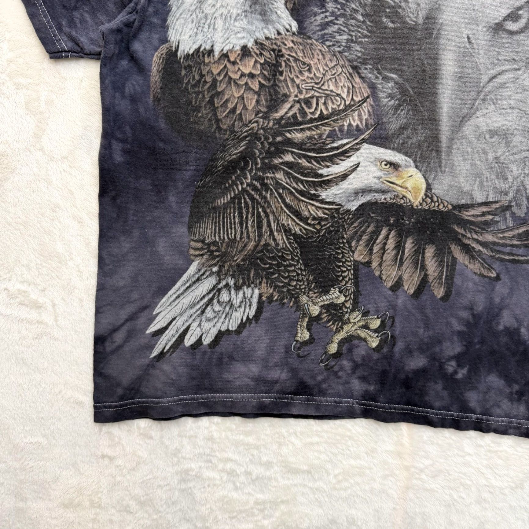 The Mountain VINTAGE The Mountain Shirt Mens XL Black Tie Dye Bald Eagle Graphic Patriotic USA Size US XL / EU 56 / 4 - 5 Thumbnail
