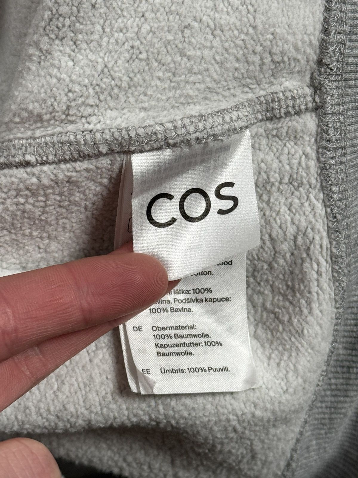 Cos × Designer COS M relaxed zip sweatshirt long sleeve jumper pullover Size M / US 6-8 / IT 42-44 - 10 Thumbnail