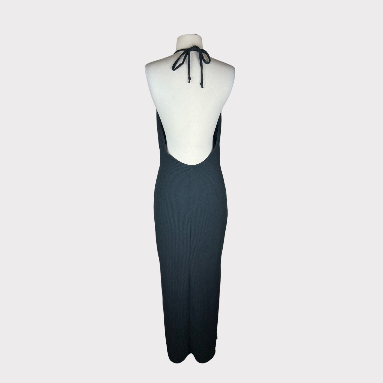 Nasty Gal Nasty Gal | Ripple Rib Halterneck Maxi Dress | Size 8 Size M / US 6-8 / IT 42-44 - 6 Thumbnail
