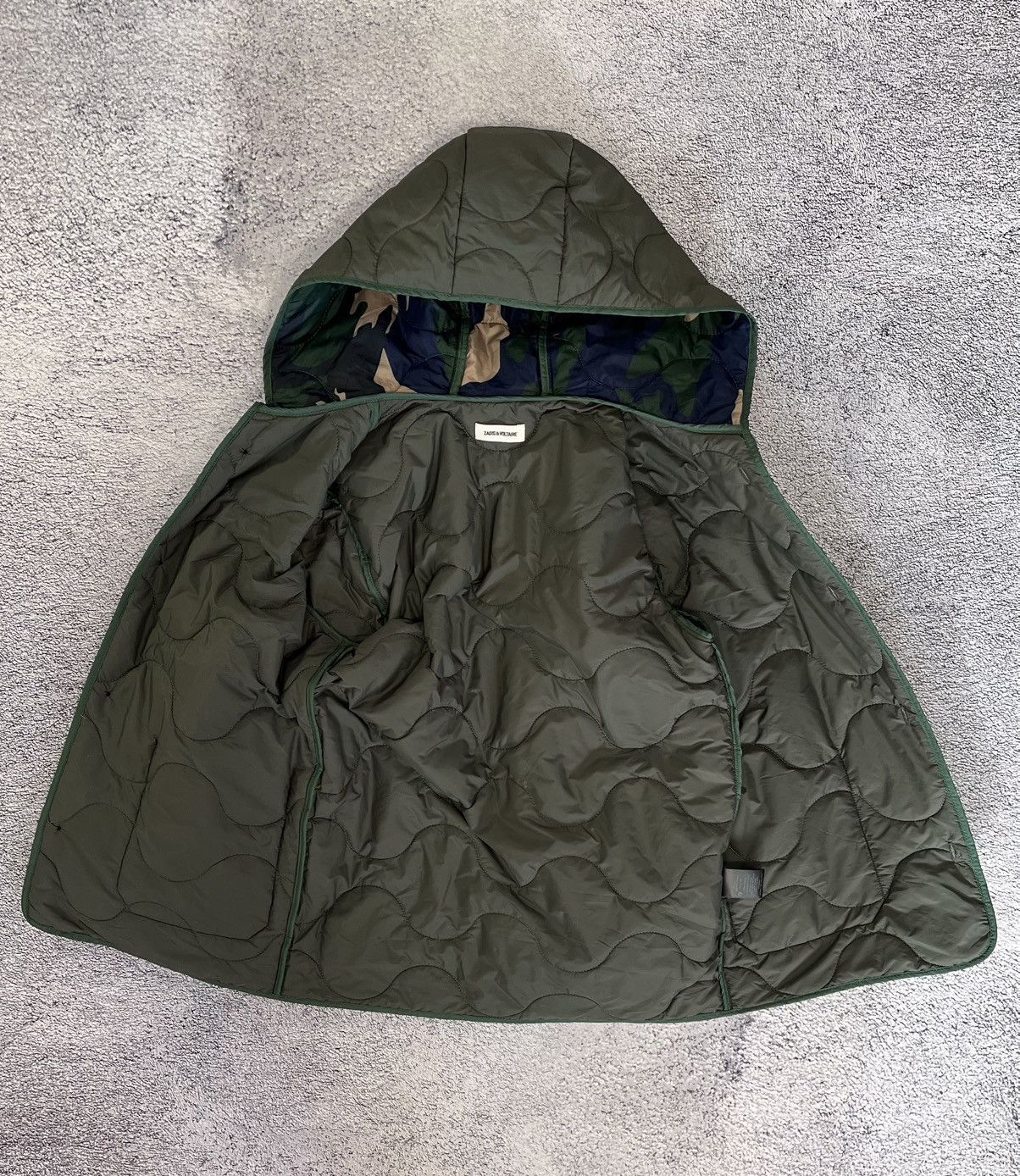 Zadig & Voltaire Zadig & Voltaire Blaka Quilted Jacket Women S Olive Hooded Size S / US 4 / IT 40 - 6 Thumbnail