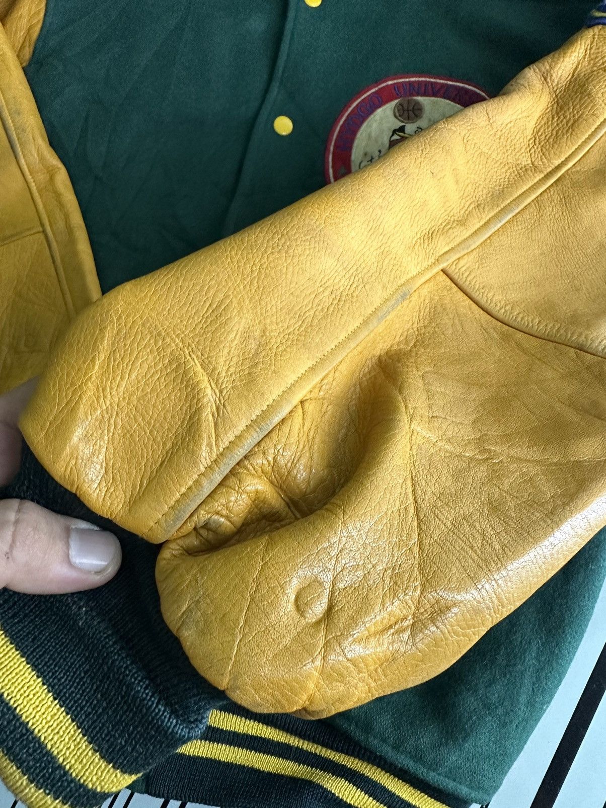 Vintage Vintage Albatross Since1982 Varsity Leather Jacket Size US M / EU 48-50 / 2 - 13 Thumbnail
