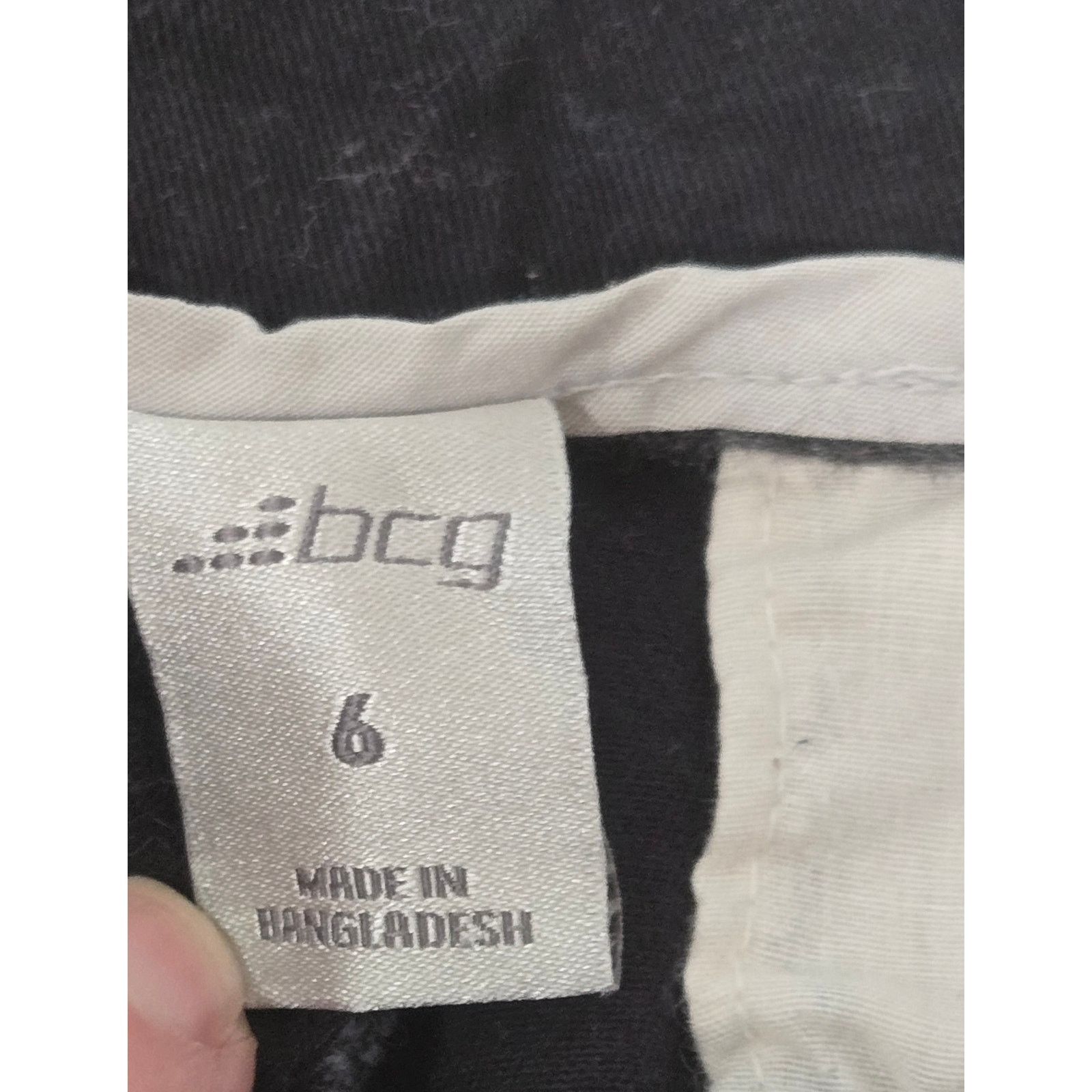 Other BCG Black Flat Front Chino Women's Shorts 6 Stretch Size 28" / US 6 / IT 42 - 3 Thumbnail