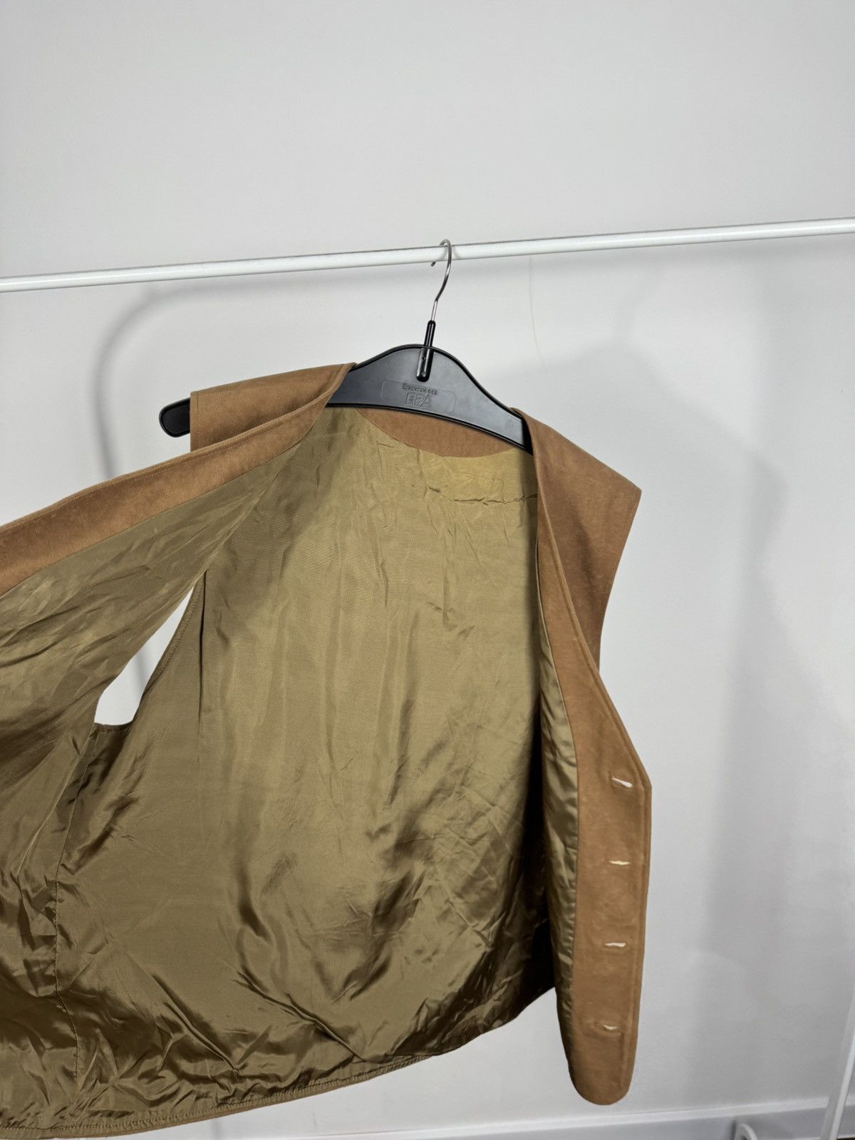 Other Vintage Light Brown Leather Vest Western Biker Waistcoat Size US L / EU 52-54 / 3 - 6 Thumbnail