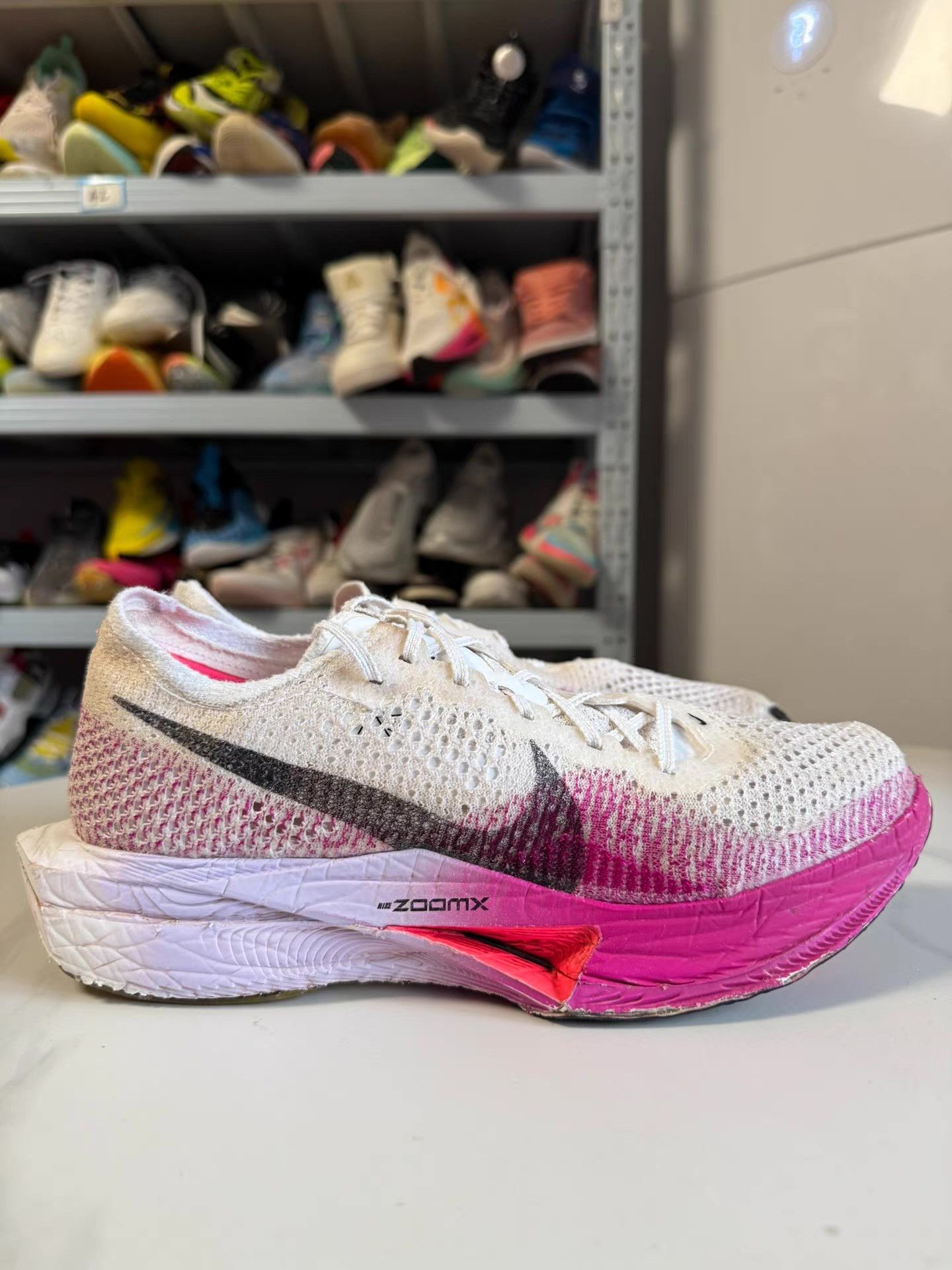 Nike Nike Vaporfly Next% 3, white purple colorway Q10 Size US 9 / EU 42 - 1 Thumbnail