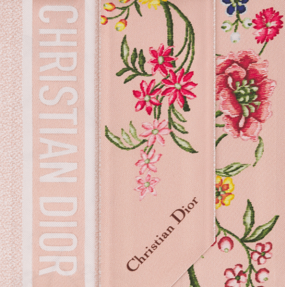 Dior o1w1db10424 Size: OS Dior Fleurs Mitzah Scarf in Multicolor Size ONE SIZE - 3 Thumbnail