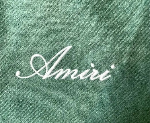 Amiri Amiri "Bone" Green Varsity Jacket Size US M / EU 48-50 / 2 - 2 Thumbnail