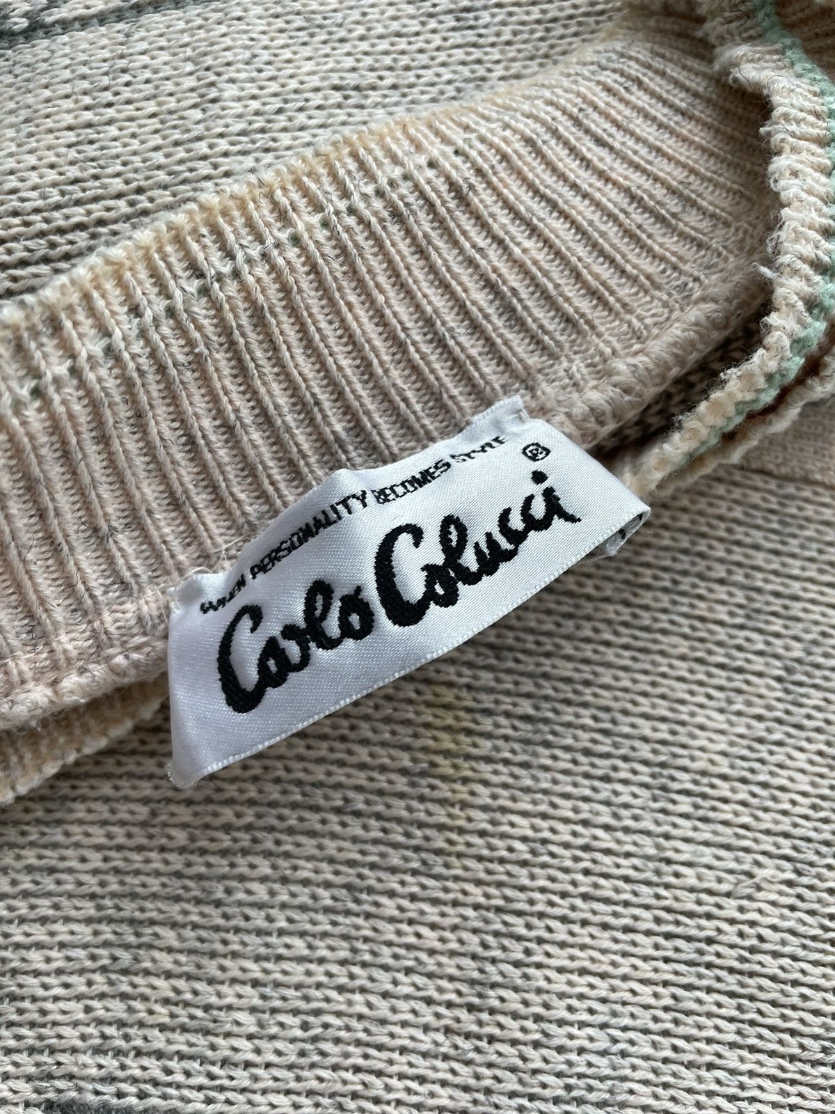 Carlo Colucci × Vintage Vintage 90s Carlo Colucci Oversized Sweatshirt Size US L / EU 52-54 / 3 - 5 Thumbnail