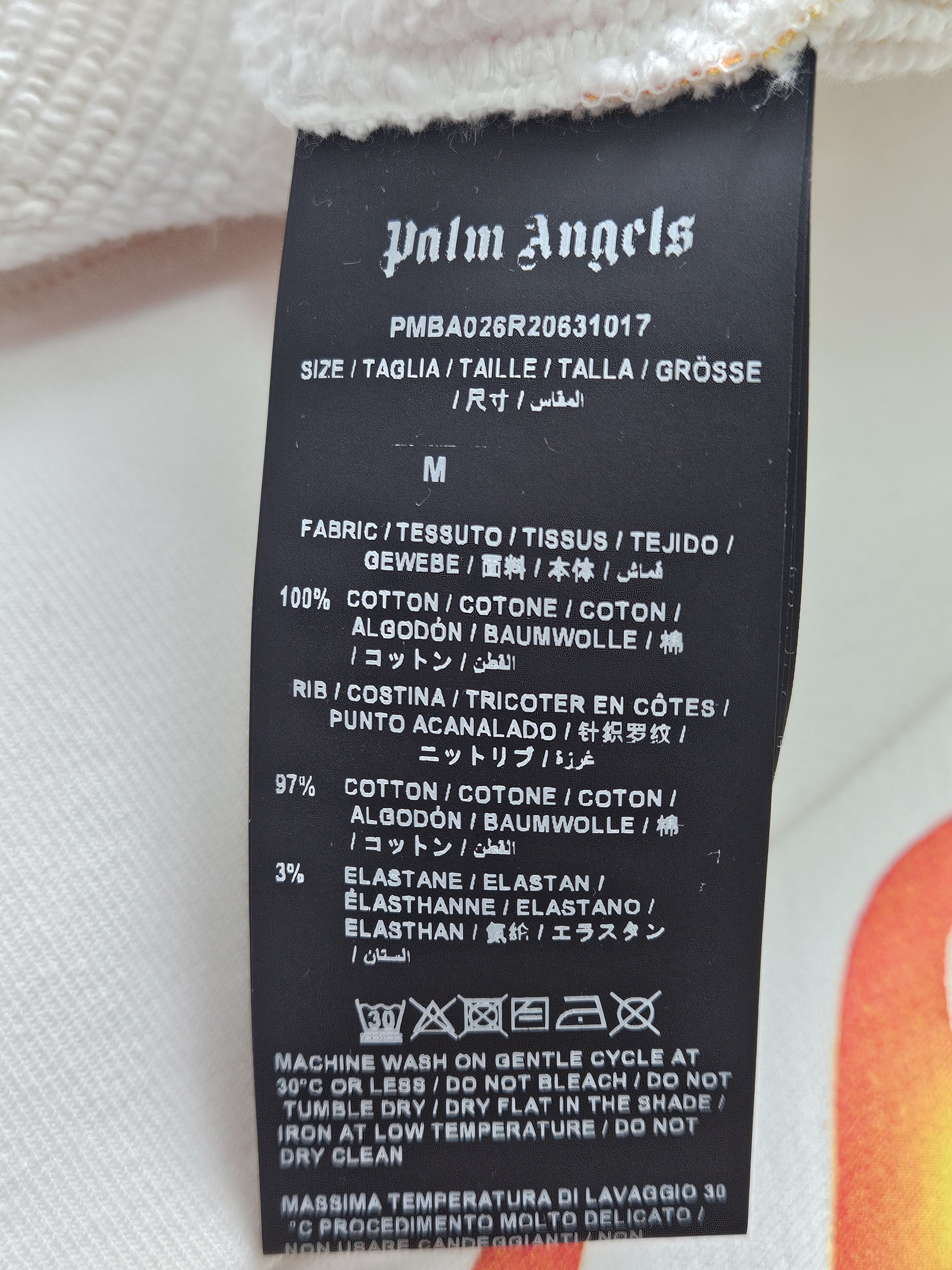 Palm Angels Palm Angels White Fire Starter Round Neck Sweatshirt Size US M / EU 48-50 / 2 - 9 Thumbnail
