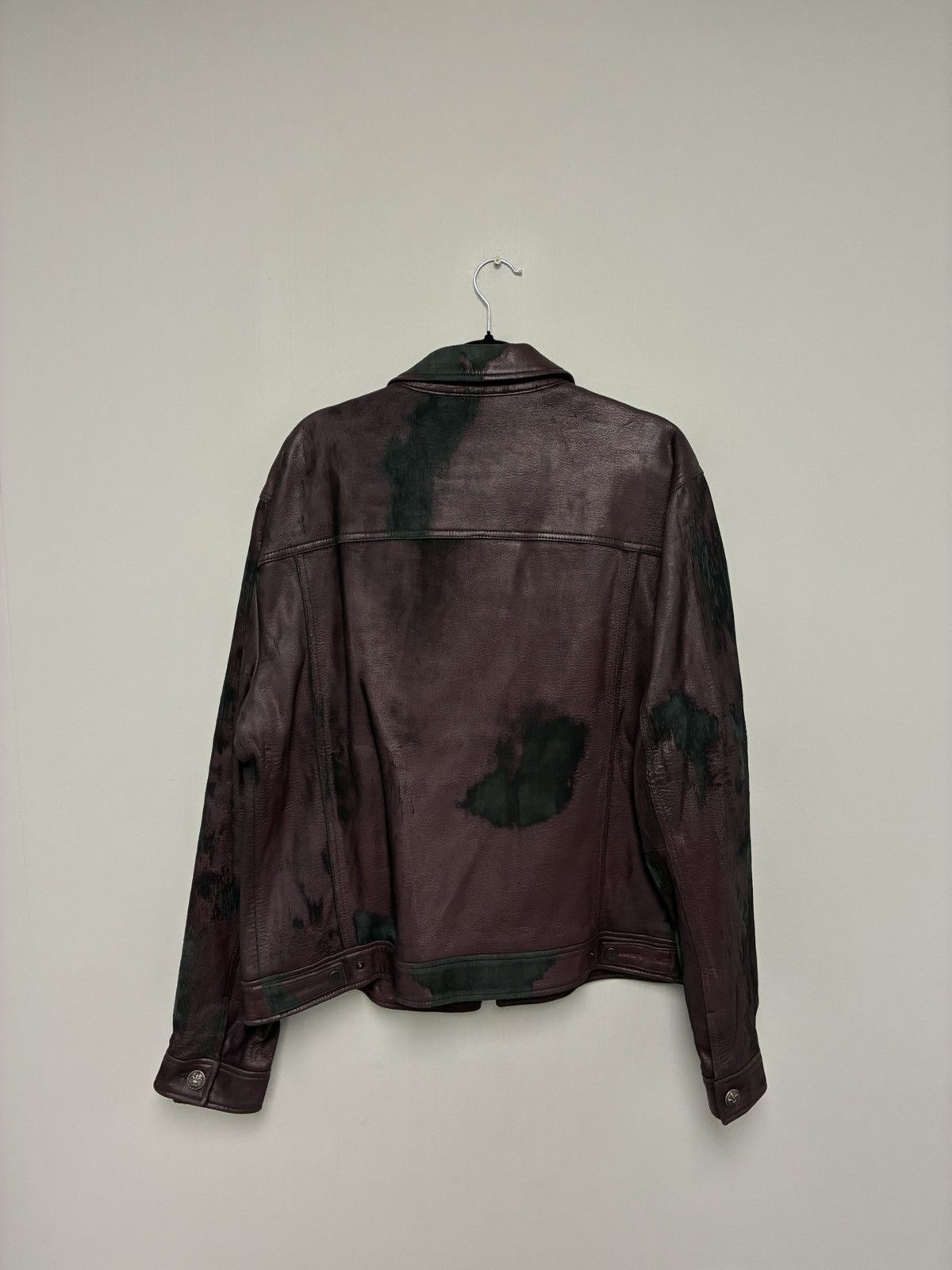 John Varvatos Leather trucker jacket EU 58x USA 48x Size US XXL / EU 58 / 5 - 9 Thumbnail
