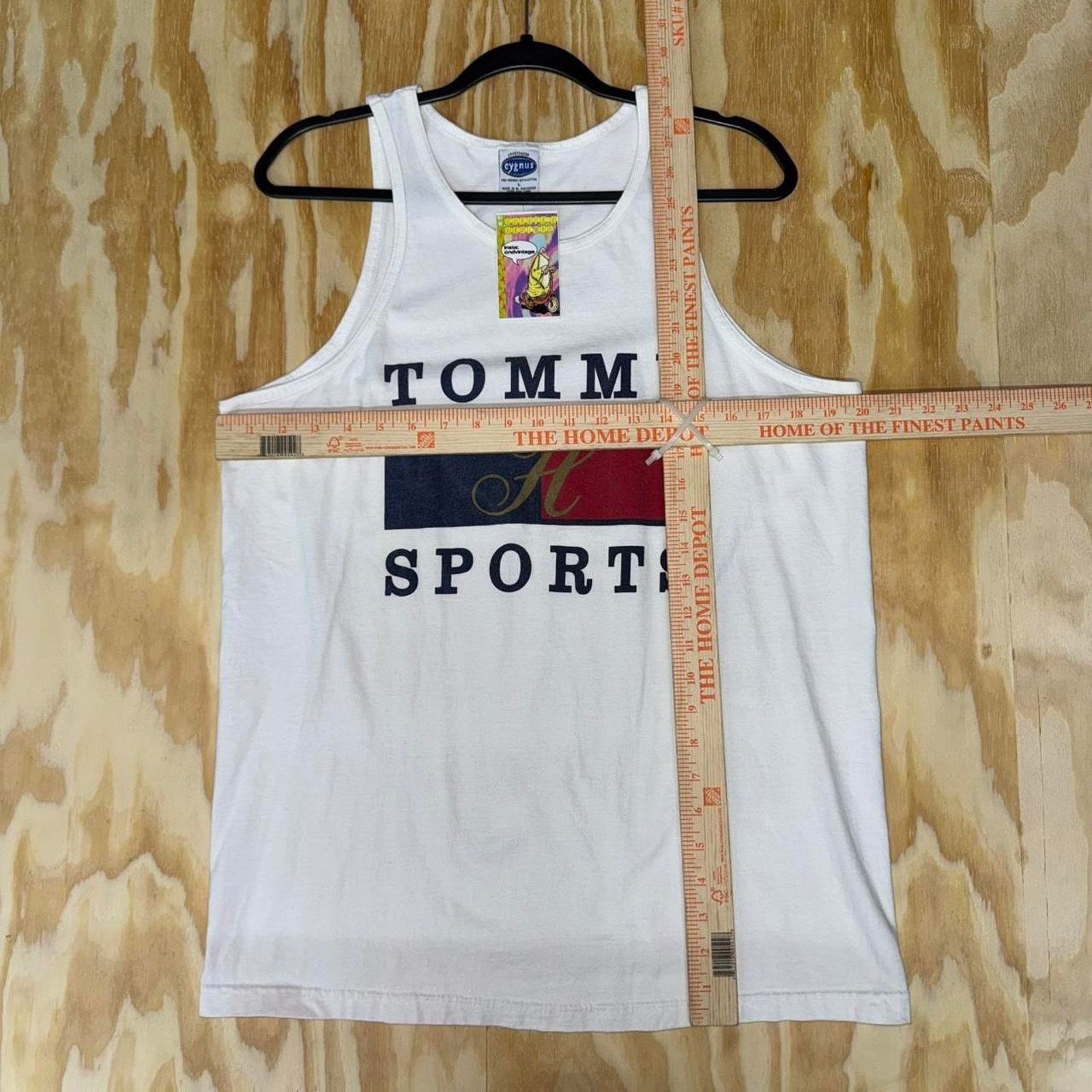 Tommy Hilfiger Vintage y2k tommy hilfiger tank top 1990s cygnus tag t-shirt Size US L / EU 52-54 / 3 - 3 Thumbnail