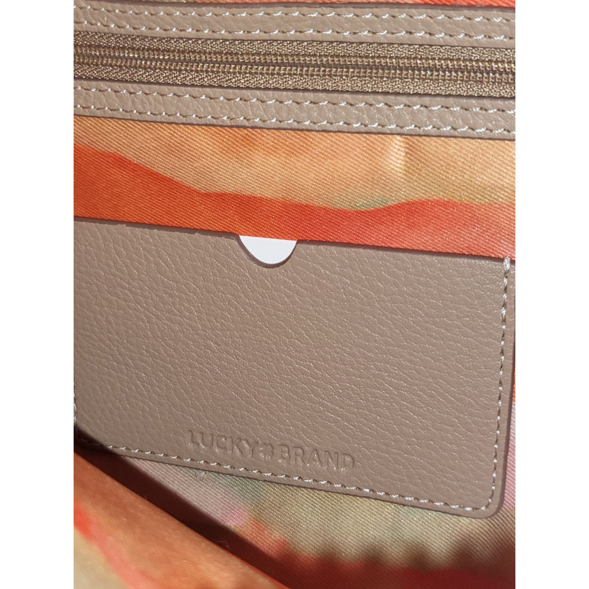 Lucky Brand Lucky Brand Pebbled Leather Lrg Feyy Sling Bag Adjustable Cr Size ONE SIZE - 10 Thumbnail
