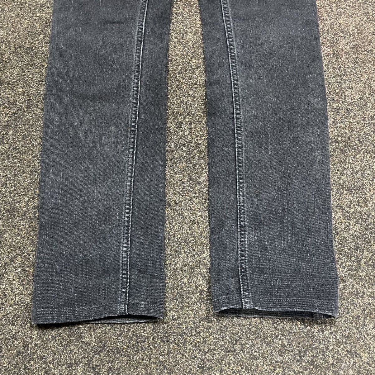 Vintage Vintage Y2K Faded Black Straight Leg Jeans Skater Baggy 29 Size 29" - 3 Thumbnail