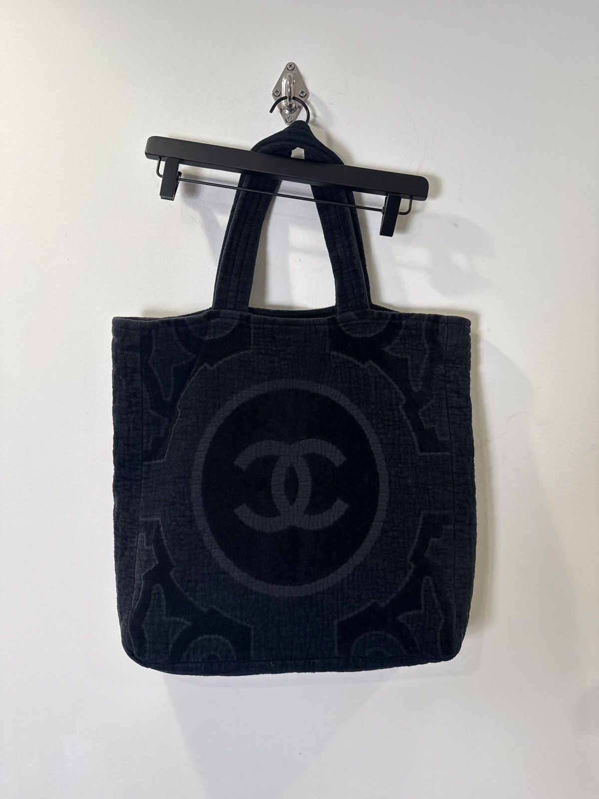Vintage Vintage Chanel Quilted Cotton CC Logo Tote Bag Size ONE SIZE - 1 Thumbnail