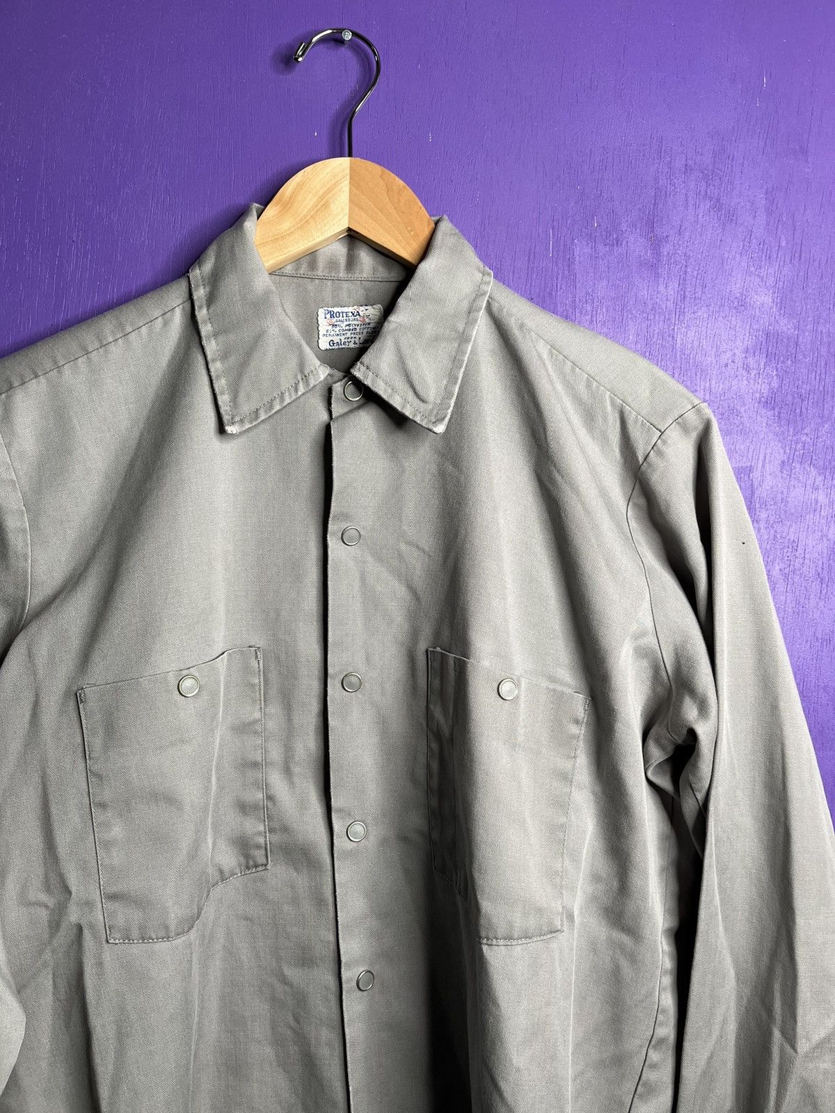 Vintage Vintage 70s Protexal metal snap button up shirt Size US L / EU 52-54 / 3 - 3 Thumbnail