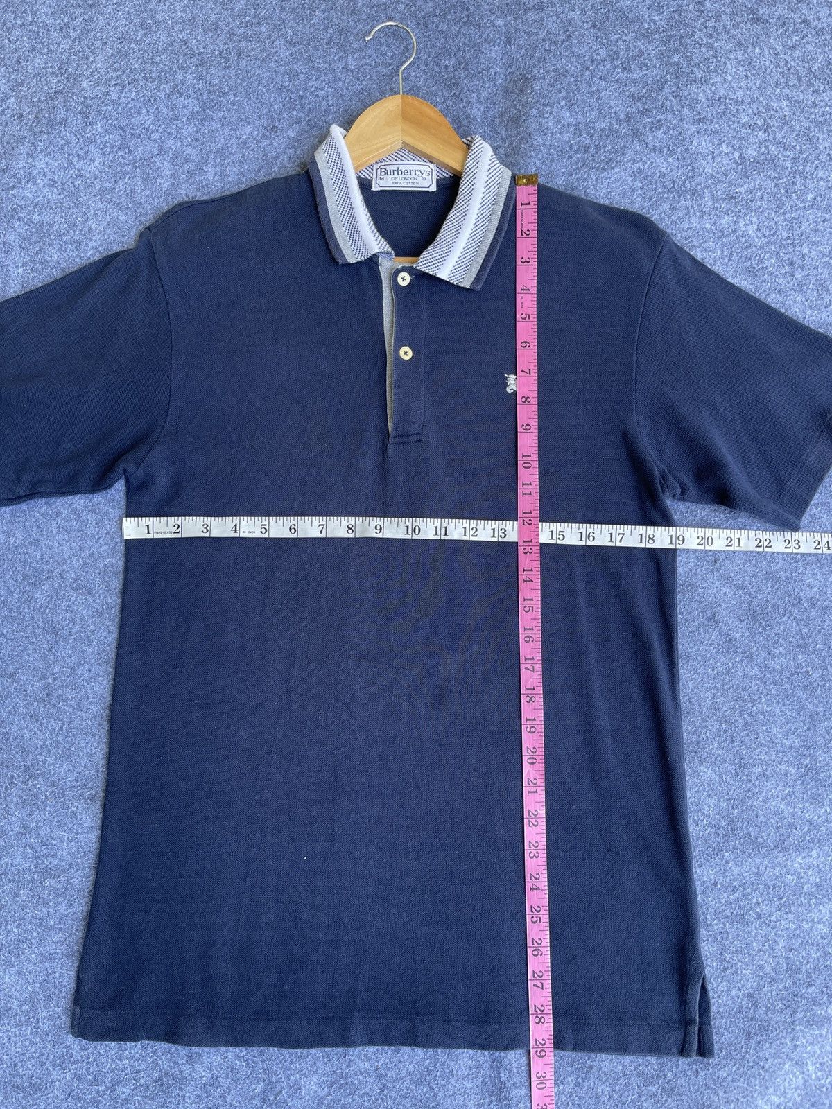 Burberry × Vintage Last Drop🔥Rare🔥Vintage BURBERRYS Polo Shirt Size US M / EU 48-50 / 2 - 12 Thumbnail