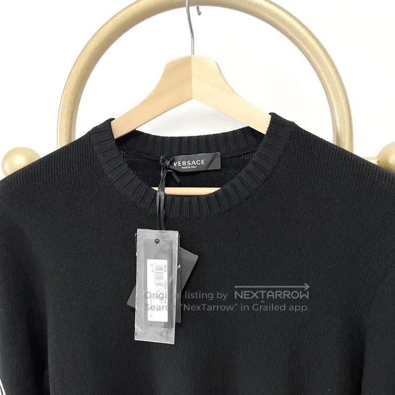 Versace Versace Men's Black Wool Long Sleeve Sweater . Size US XL / EU 56 / 4 - 2 Thumbnail