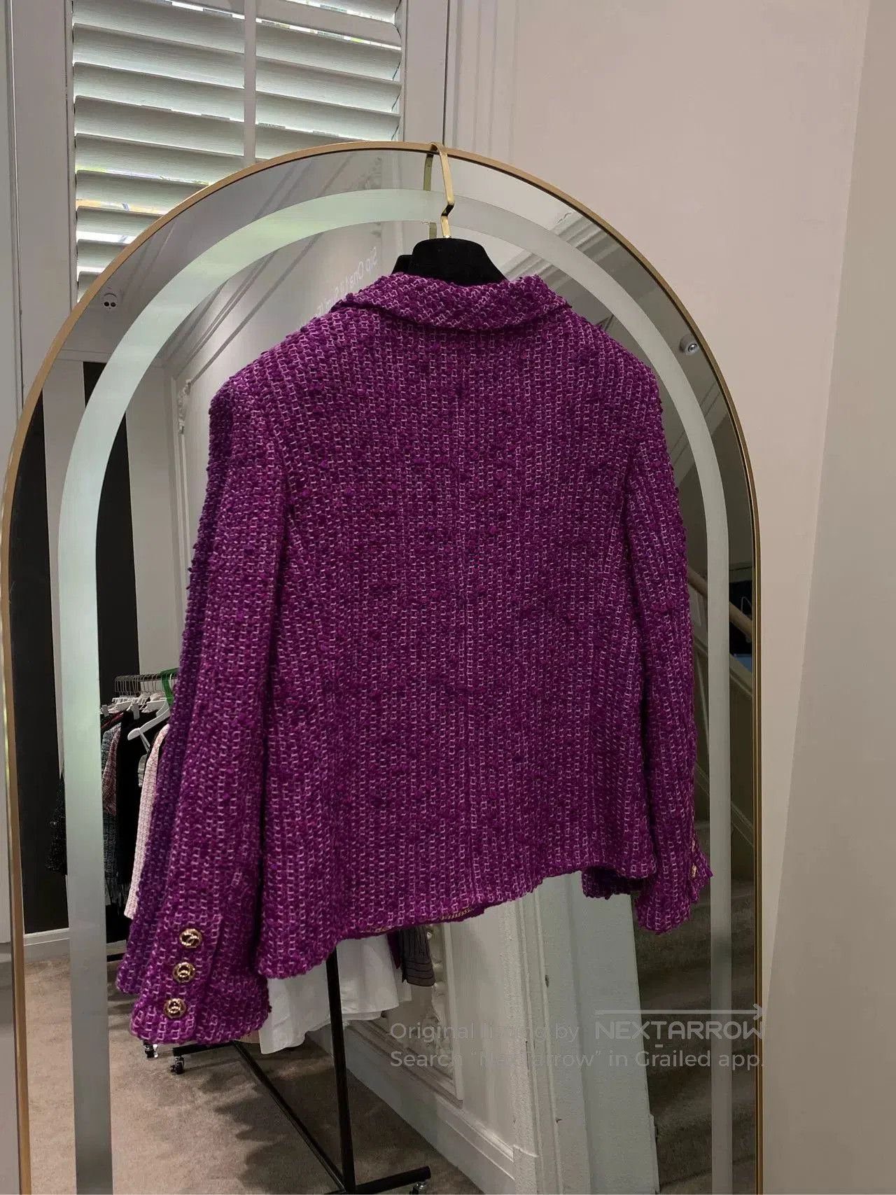 Chanel Chanel 21C Purple Knit Coat FR36. Size US S / EU 44-46 / 1 - 3 Thumbnail