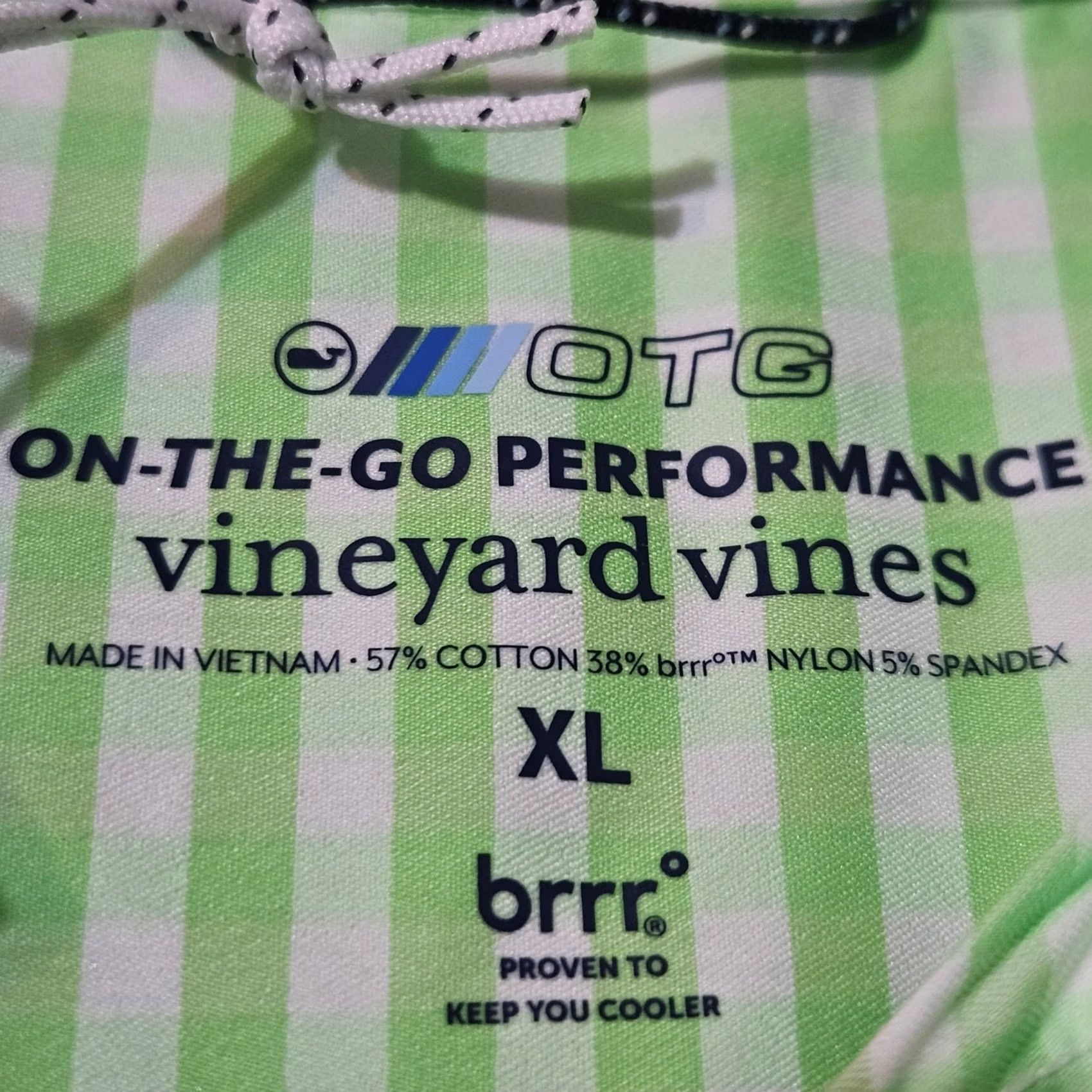 Vineyard Vines Vineyard Vines Shirt Mens XL White NWT Brrr OTG The Performance Size Gingham Green Size US XL / EU 56 / 4 - 3 Thumbnail