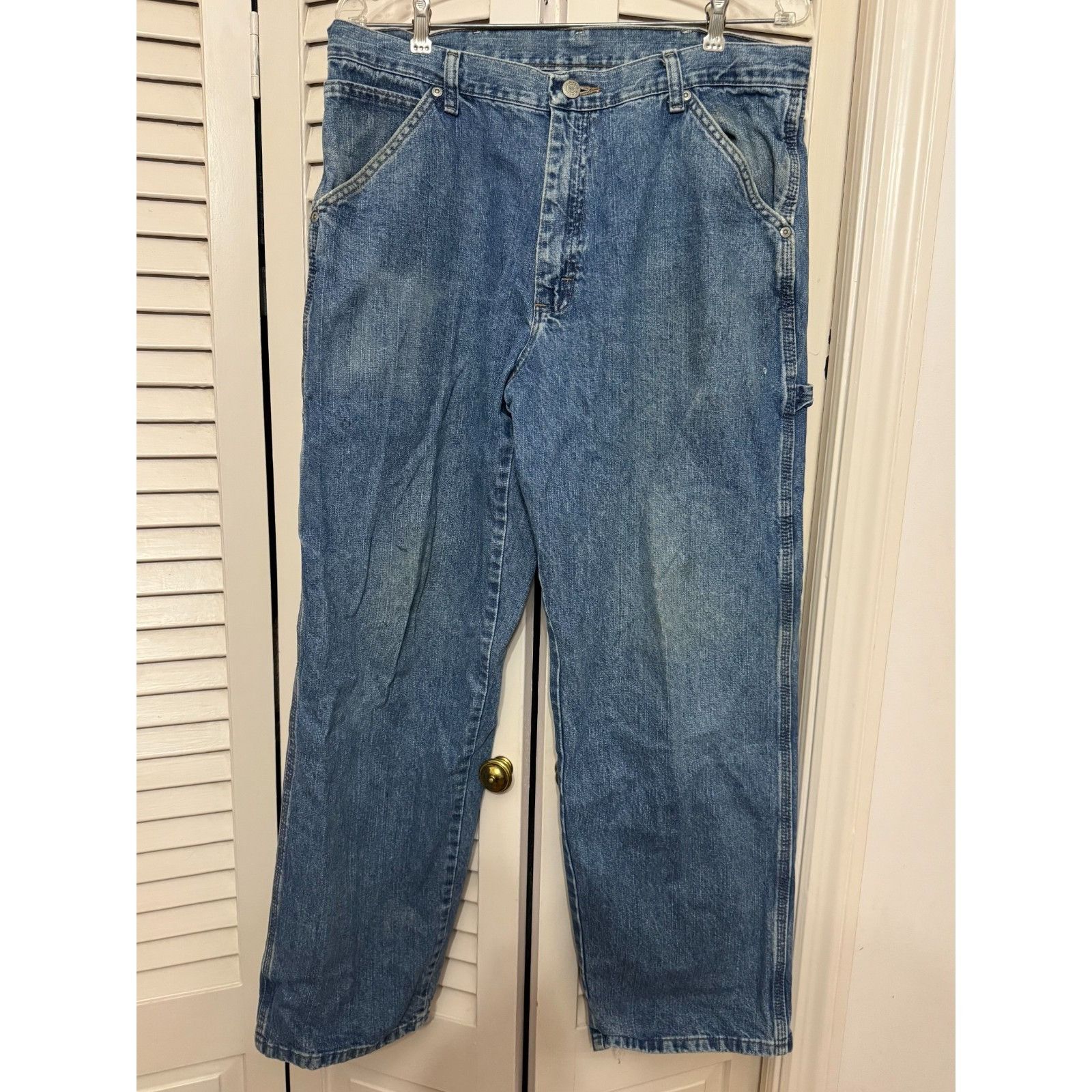 Wrangler Wrangler 34 x 30 Carpenter Men's Denim Jeans Pants Size US 34 / EU 50 - 1 Thumbnail