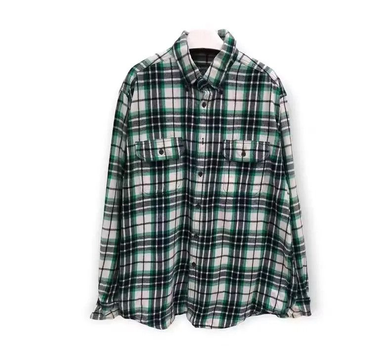 Vintage Faded Glory Plaid Tartan Flannel Shirt 👕 Size US L / EU 52-54 / 3 - 1 Thumbnail