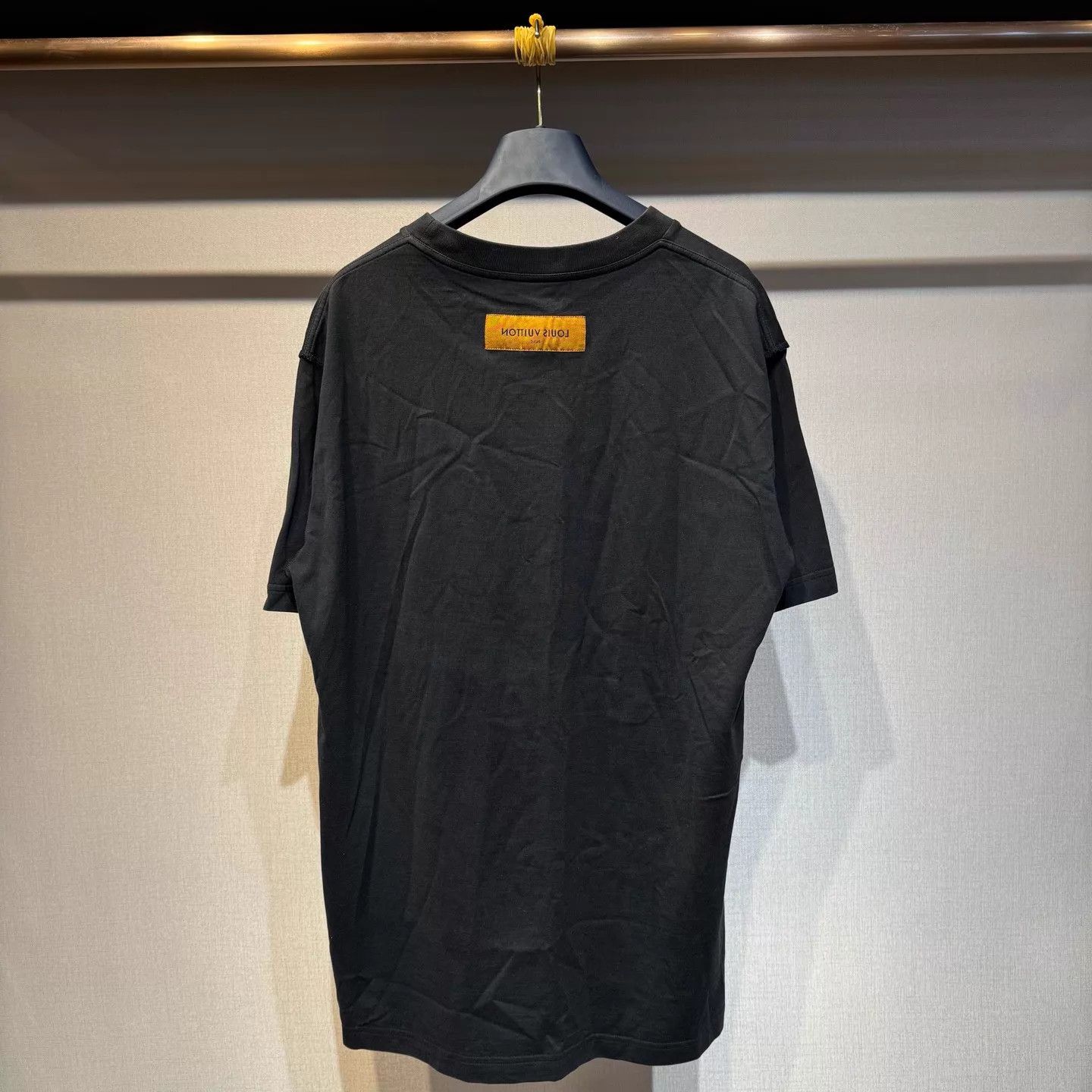 Louis Vuitton LV Black Embossed Short Sleeve Tee XL NWT Size US XL / EU 56 / 4 - 2 Thumbnail