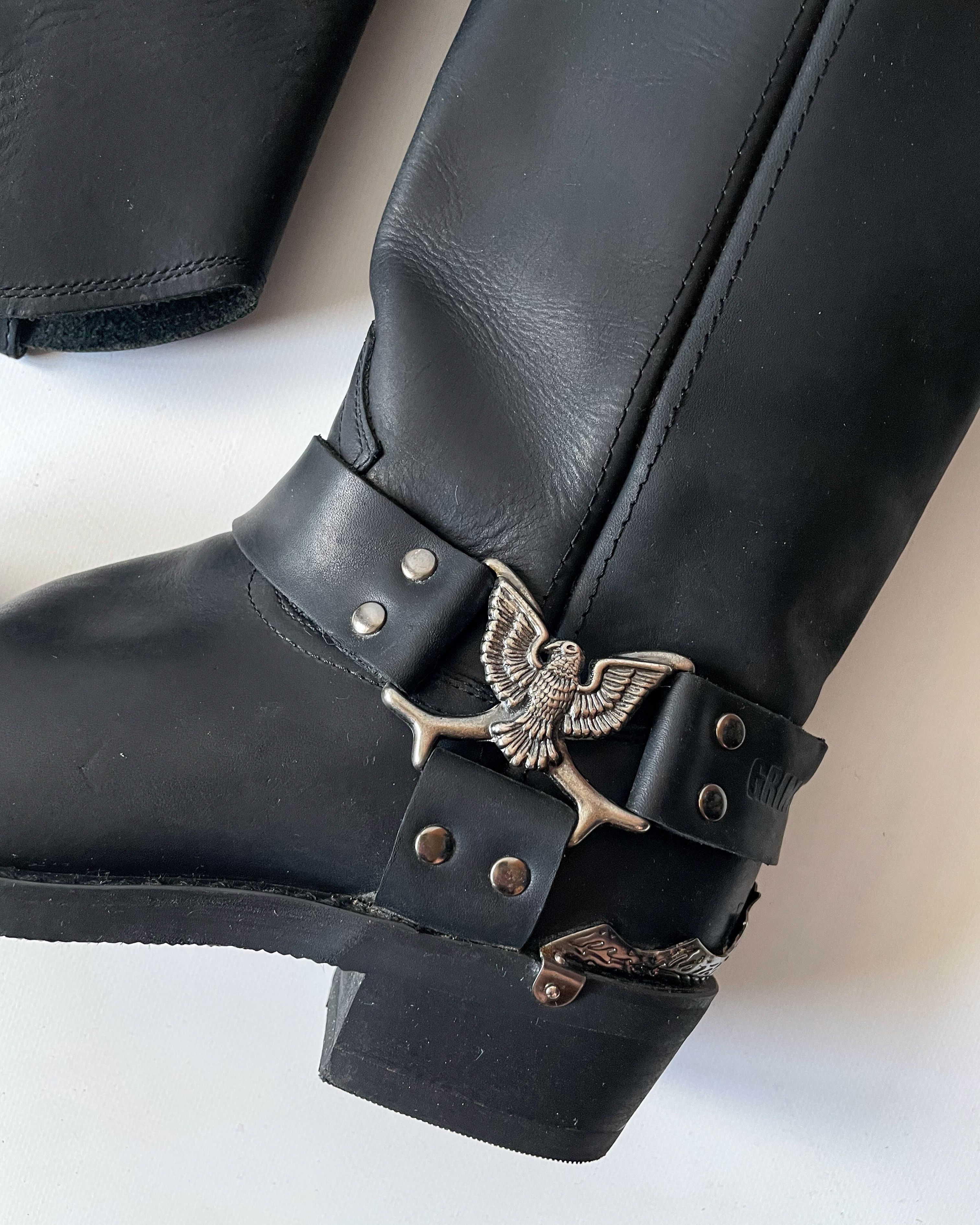 Vintage Vintage Grinders Leather Biker Boots Size US 9 / EU 42 - 7 Thumbnail