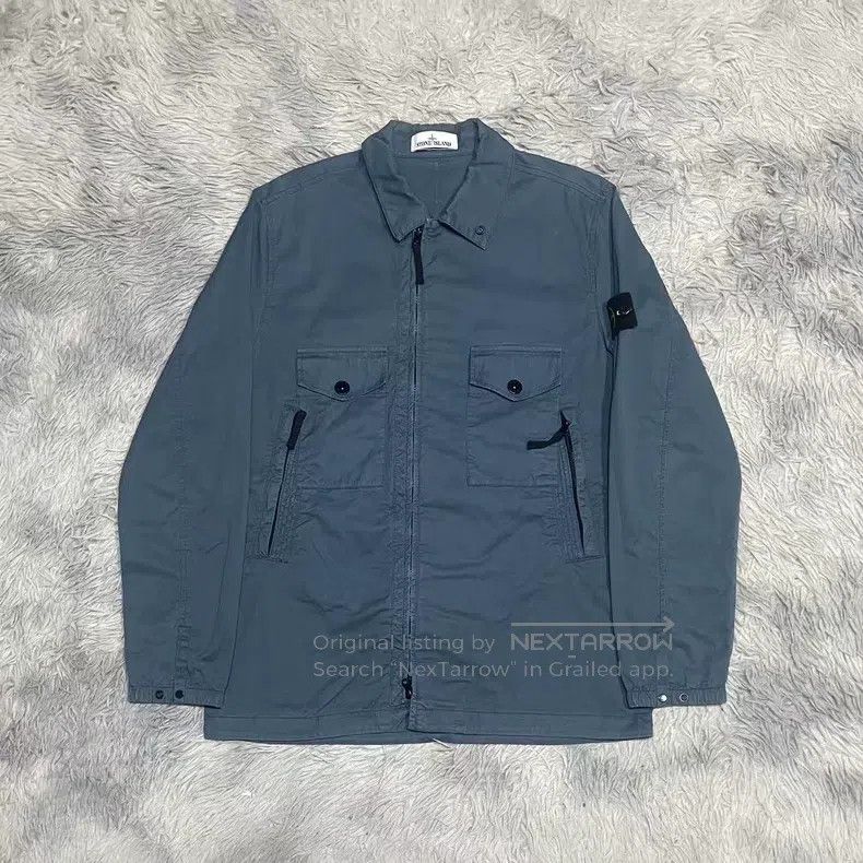 Stone Island Stone Island Four Pocket Washed Jacket Coat Dark Blue Size Size US L / EU 52-54 / 3 - 1 Thumbnail