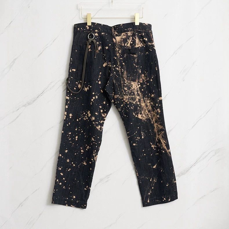 Song For The Mute Song For The Mute washed tie-dye denim pant Size US 32 / EU 48 - 4 Thumbnail