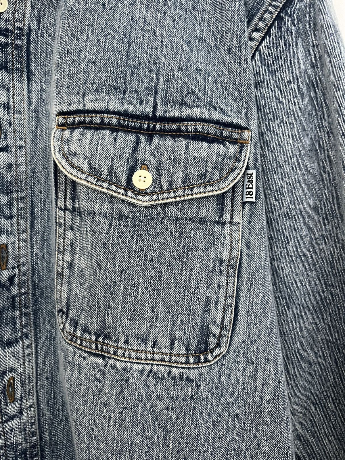 18 East Denim Shirt Size US XL / EU 56 / 4 - 3 Thumbnail