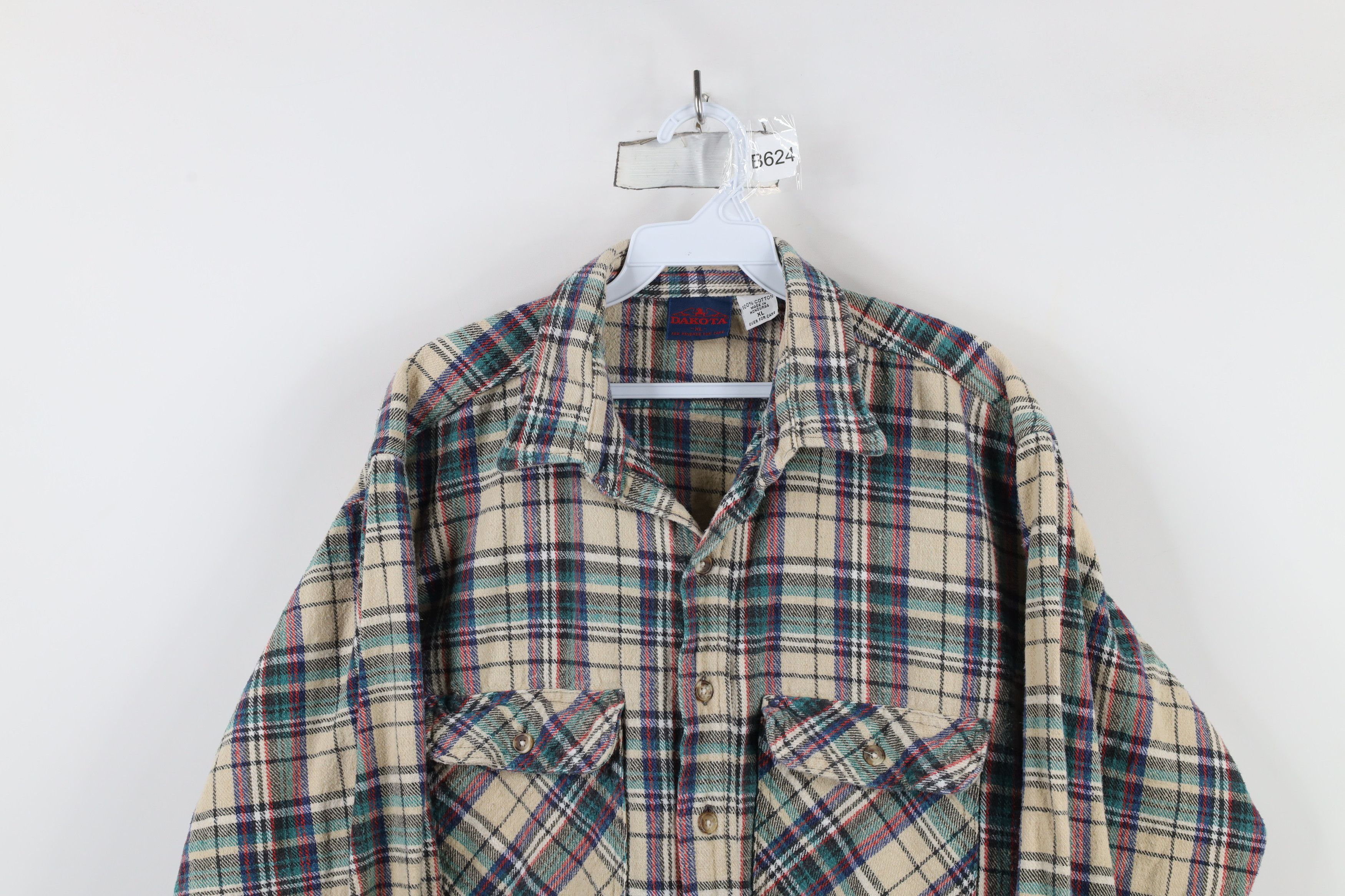 Vintage Vintage 90s Streetwear Heavyweight Workwear Button Shirt Size US XL / EU 56 / 4 - 2 Thumbnail
