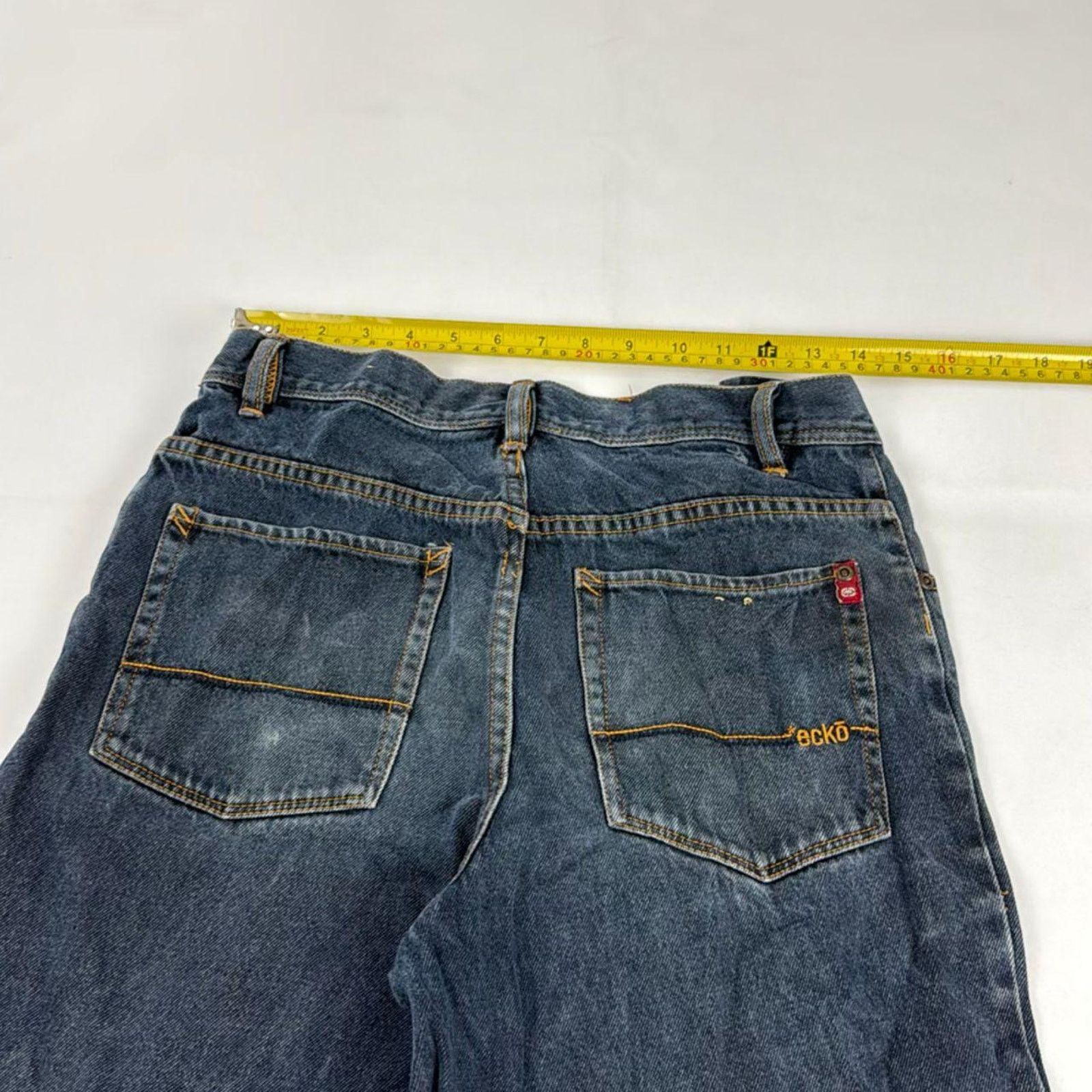 Vintage archive y2k grunge rare Ecko Unltd. navy faded jeans
