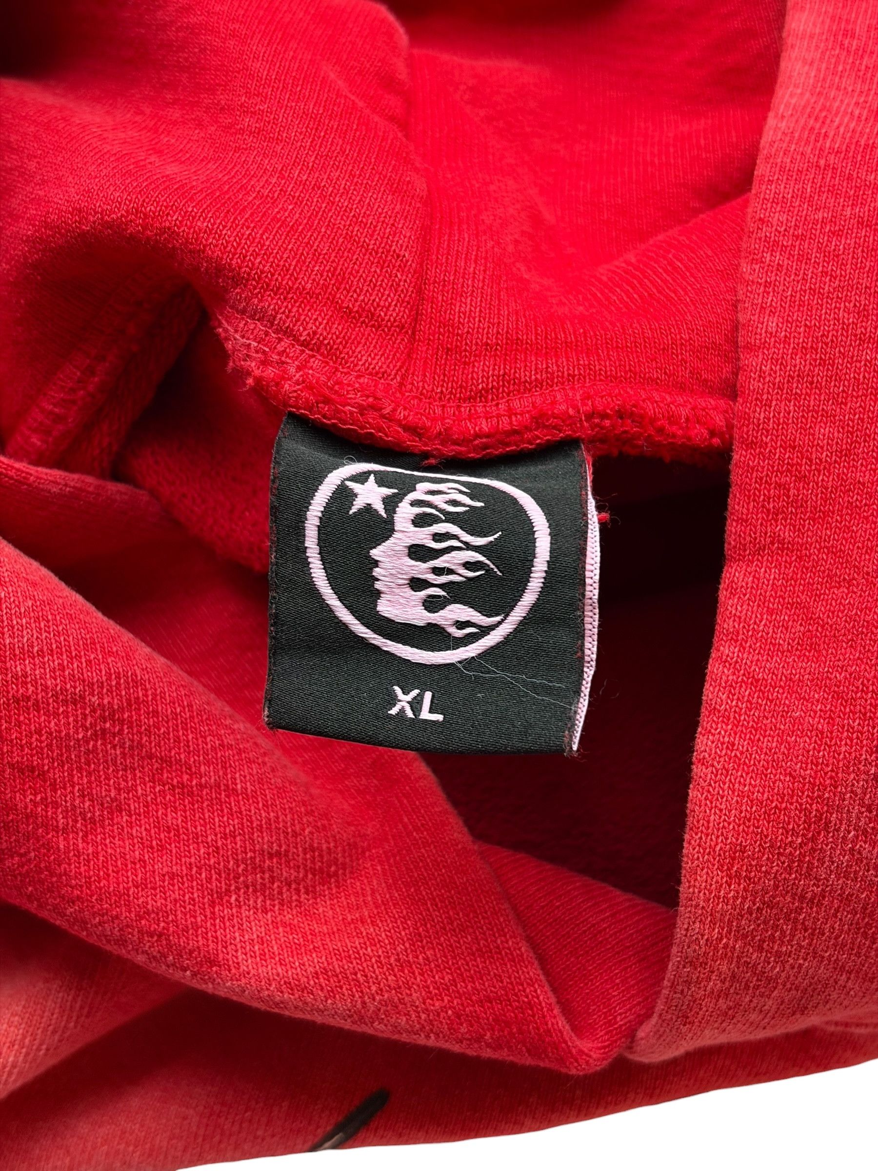 HELLSTAR Hellstar Red & White Hellstar Records Logo Hoodie Size US XL / EU 56 / 4 - 4 Thumbnail