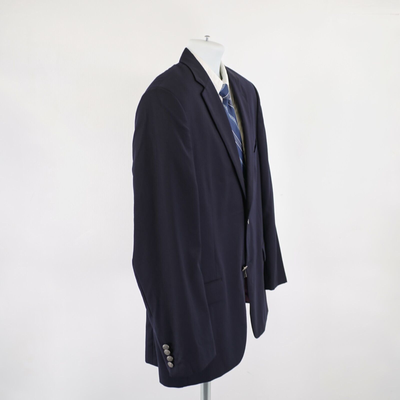 Jack Victor Jack Victor Wynnwood - Spj Wool Navy Blue 2 Silver Button B Size 40R - 8 Thumbnail