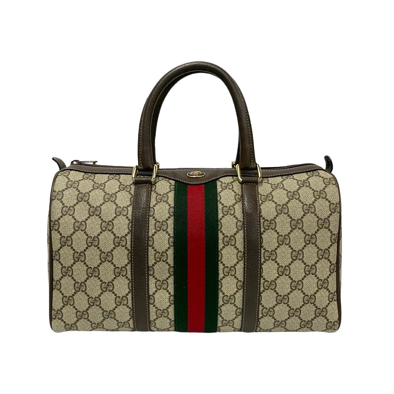 Gucci Gucci GG Supreme Ophidia Boston Bag Canvas Handbag in Very Good Condition Size ONE SIZE - 1 Thumbnail