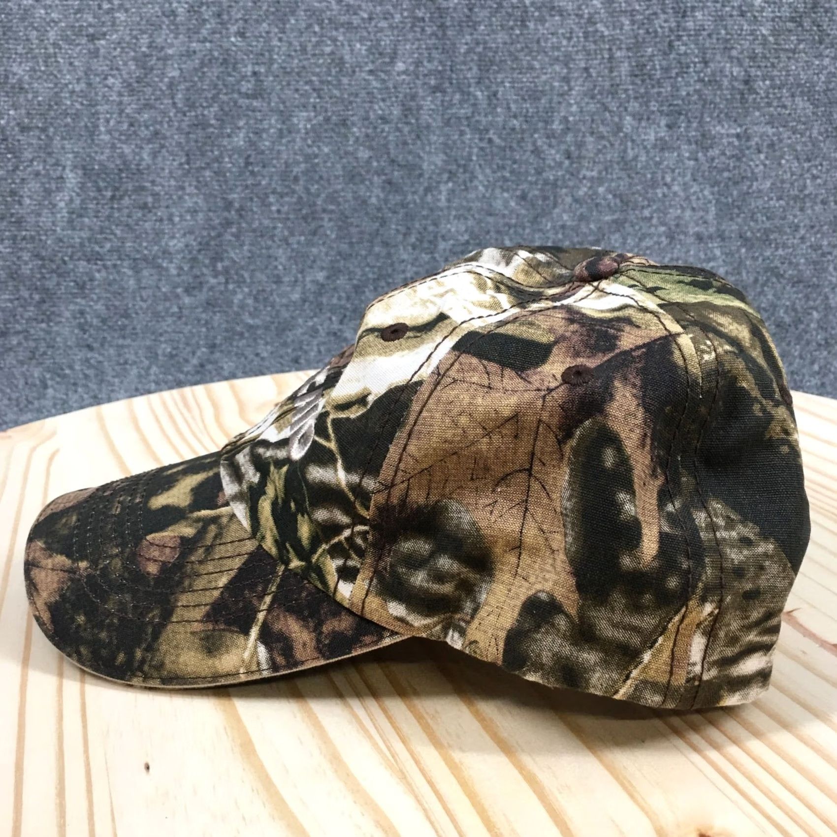 Vintage The Max Hat Baseball Cap Unisex Brown Camo OSFA Adjustable Embroidered Size ONE SIZE - 5 Thumbnail