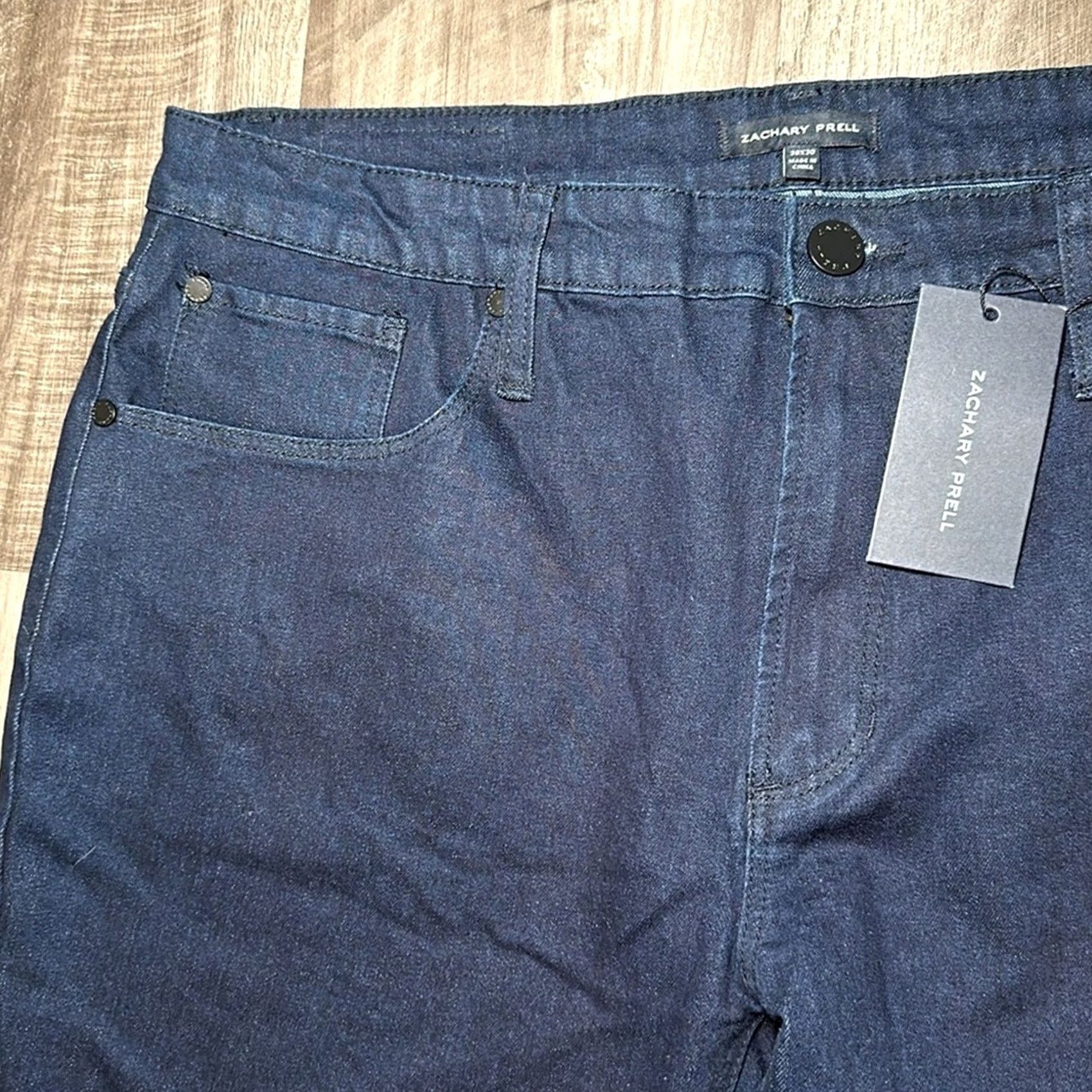 Vintage Zachary Prell Jeans - 38x30 Men's Jeans Tapered Blue 38 Regular Inseam 30"} Size US 38 / EU 54 - 6 Thumbnail