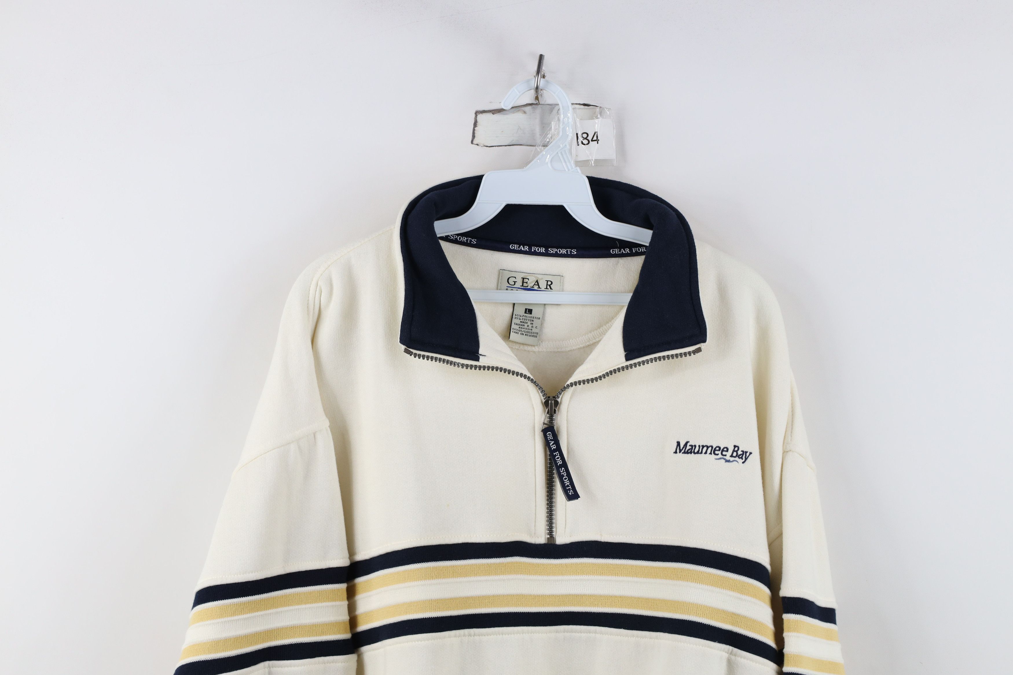 Vintage Vintage 90s Golf Course Heavy Half Zip Pullover Sweatshirt Size US L / EU 52-54 / 3 - 2 Thumbnail